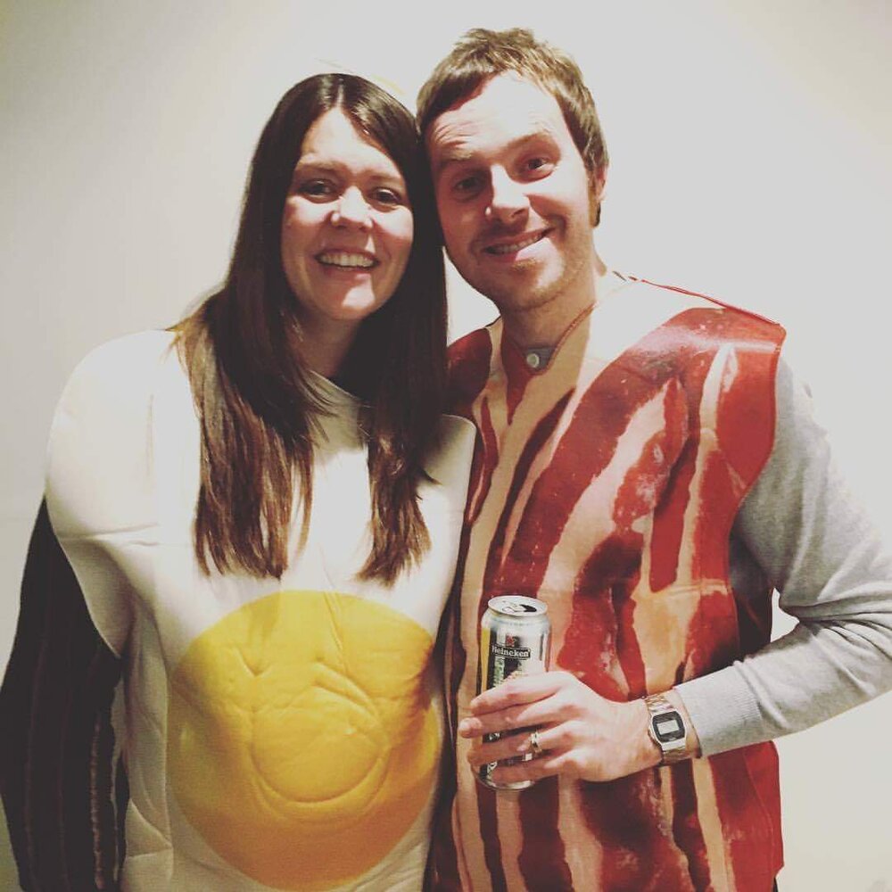 Dan &amp; wife Lynsey in fancy dress. Photo: D.I. Hughes/Lacuna Voices 