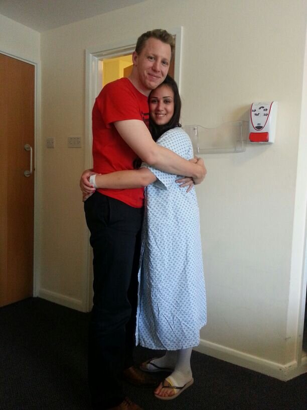 Punteha &amp; husband Andy before her first ablation. Photo: Lacuna Voices