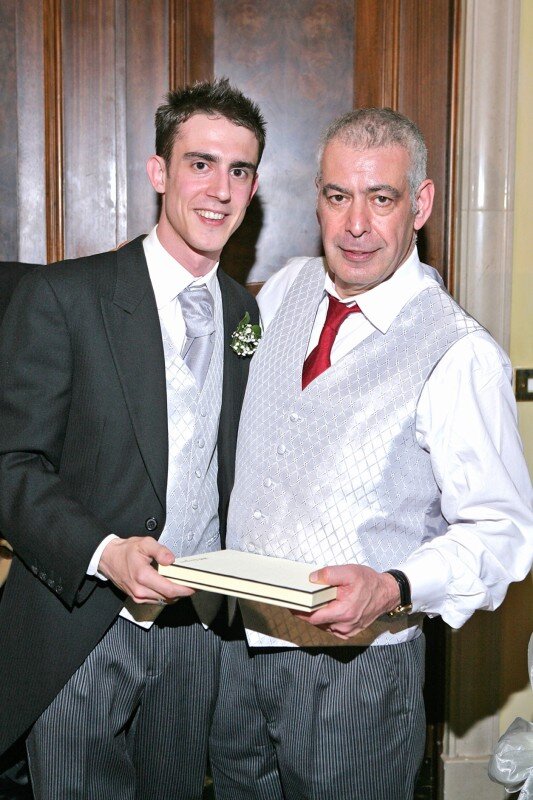Marc on his wedding day in 2008 with his dad Elan. Photo: Marc Shoffman 