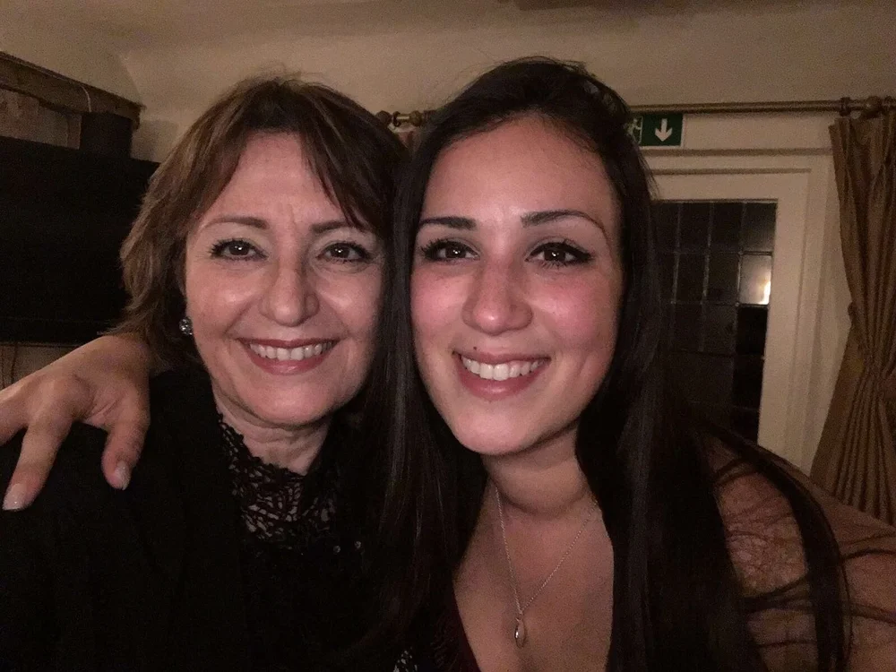 Ellie, left, and Punteha, right, pictured the night before Punteha's wedding. Photo: Lacuna Voices