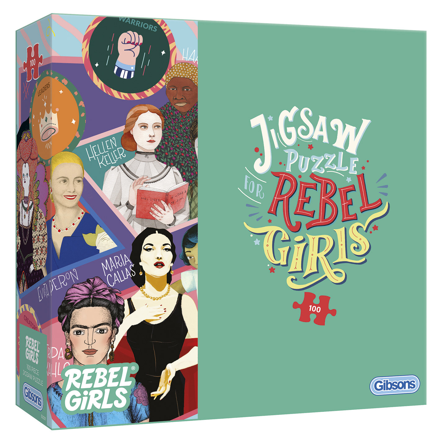 G2221 Rebel Girls 100XXL lid base puz leaflet UK