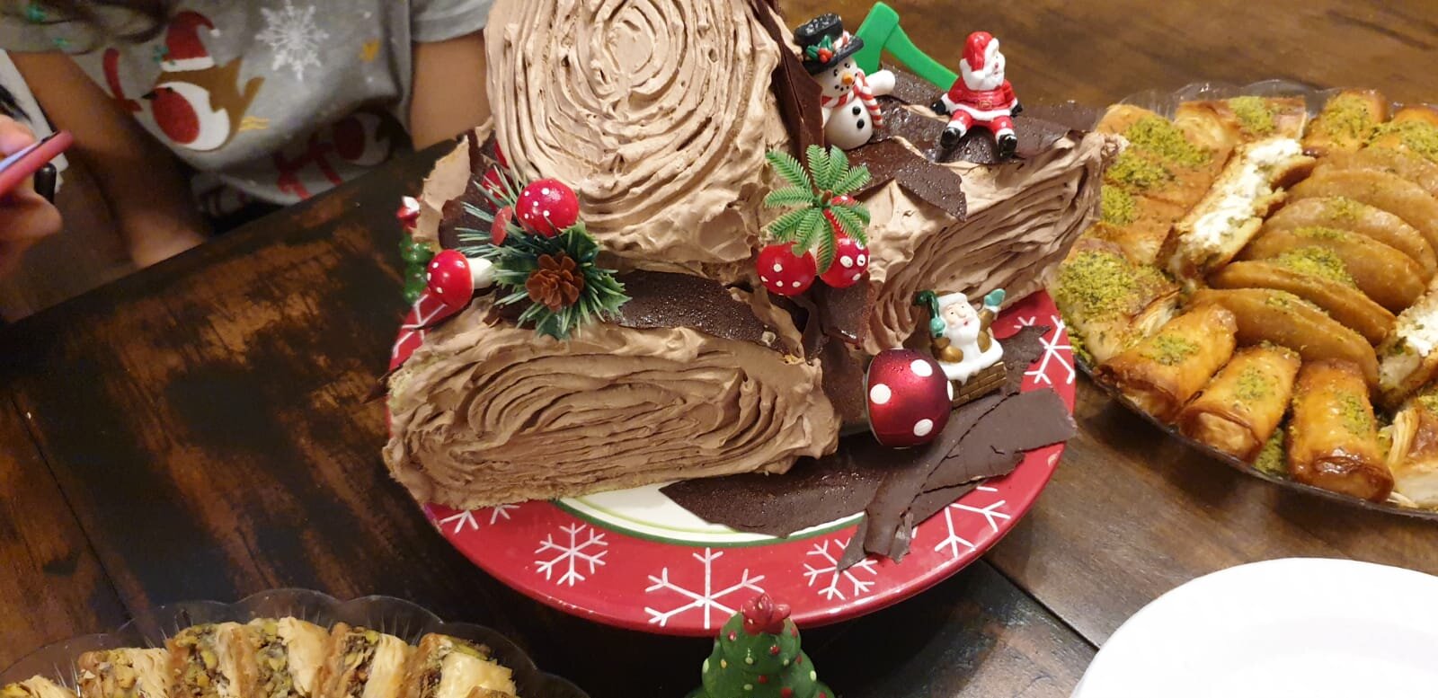 A tray of the Lamaa family's Christmas desserts. Photo: Nicol Lamaa