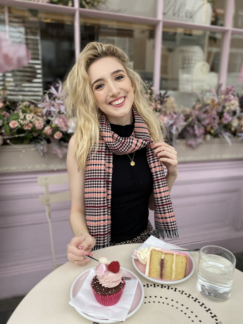 Mollie out with a friend for afternoon tea. Photo: Mollie Davies