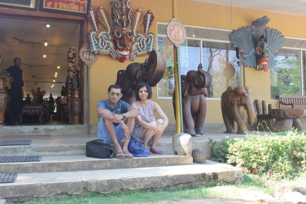 Gautami on holiday with her husband