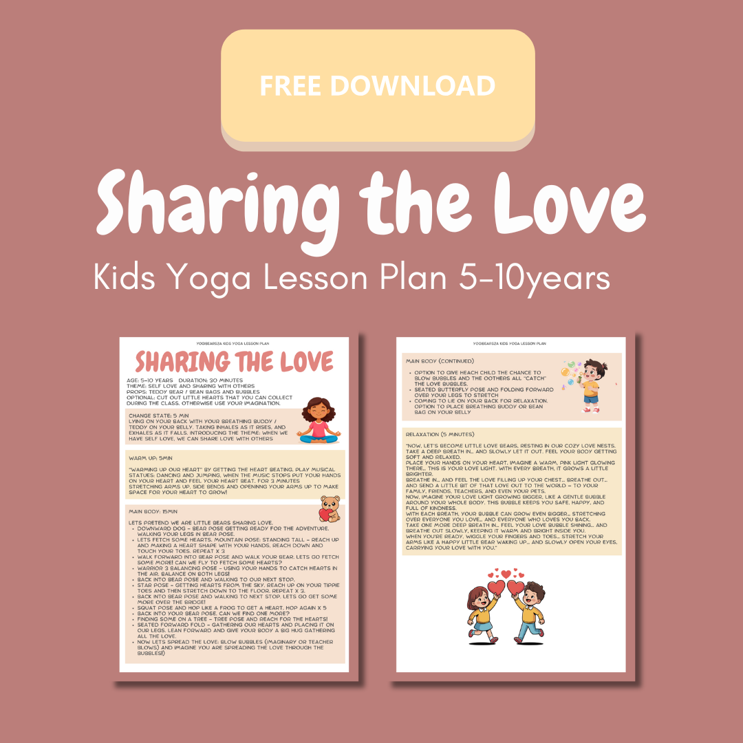 Sharing the Love - Valentine's Day Kids Yoga Lesson Plan
