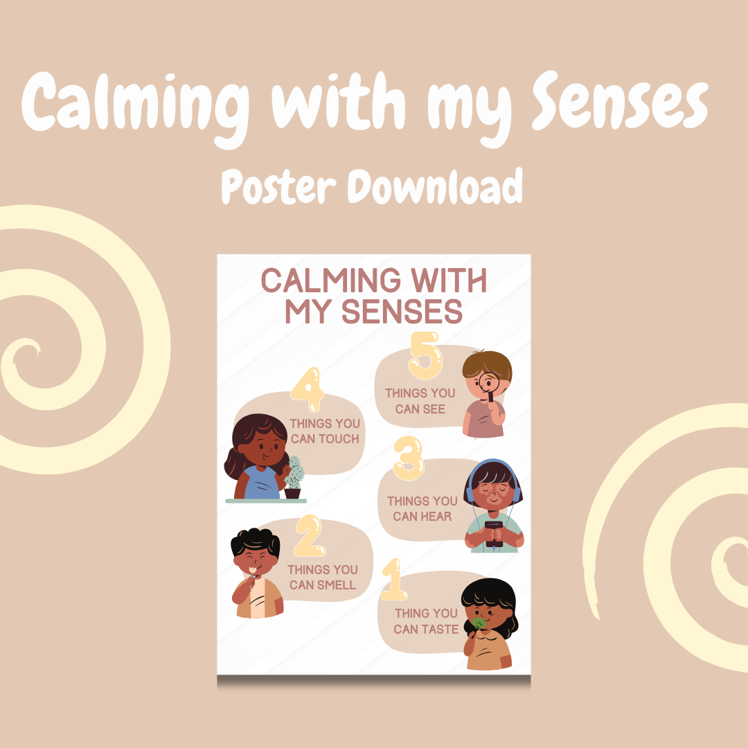 Calming With My Senses Poster calming-with-my-senses-poster