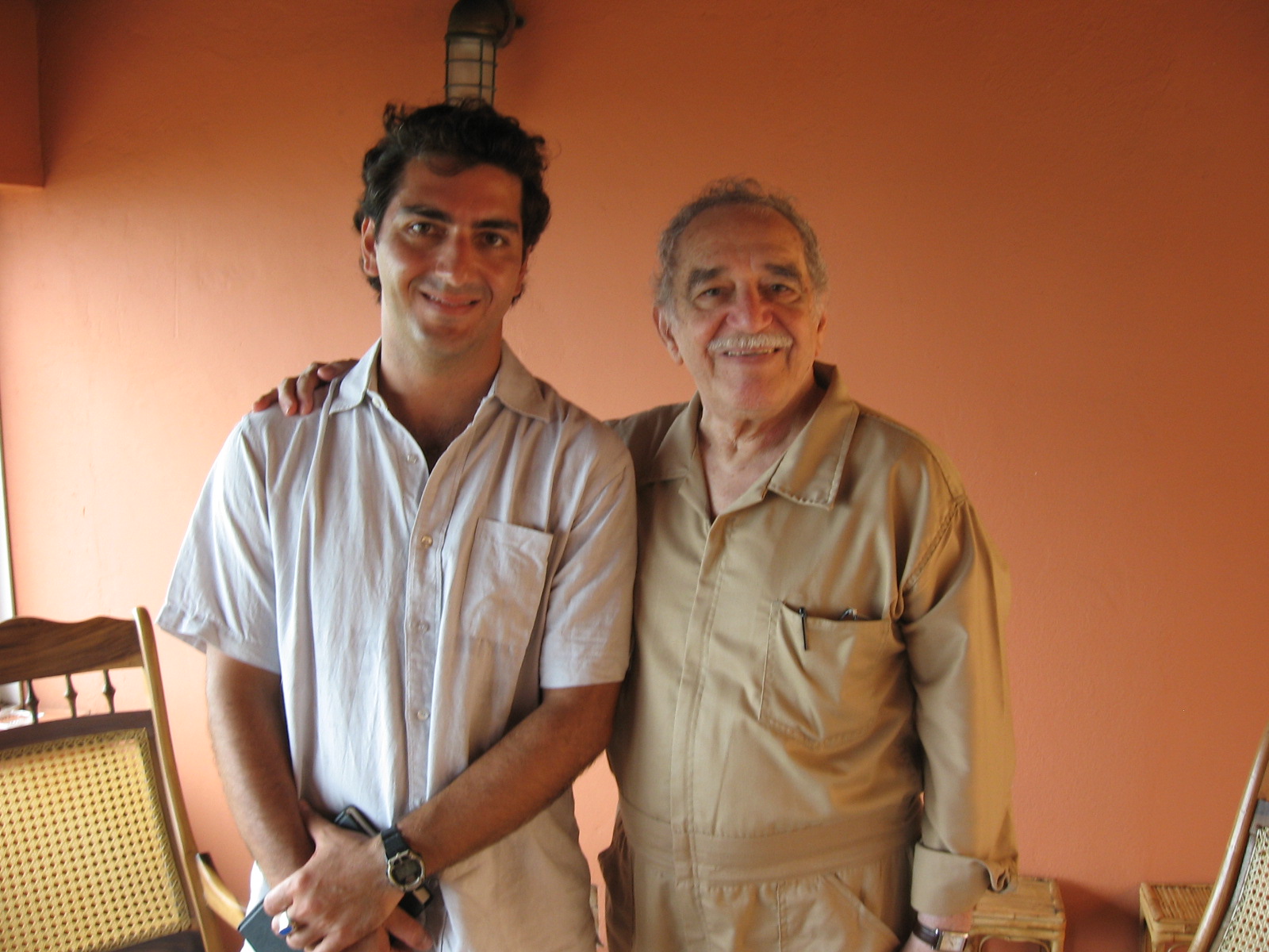 With Gabriel Garcia Marquez