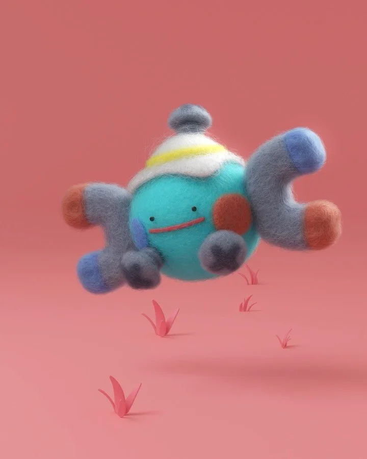 Our second ever Blender animation 🥰

We loved using @doublegum_&rsquo;s Woolly Blender add-on for our Mosslax so much that we thought we&rsquo;d do another Pokopia project, but this time animated.

The last two slides are some of our fav bits from o