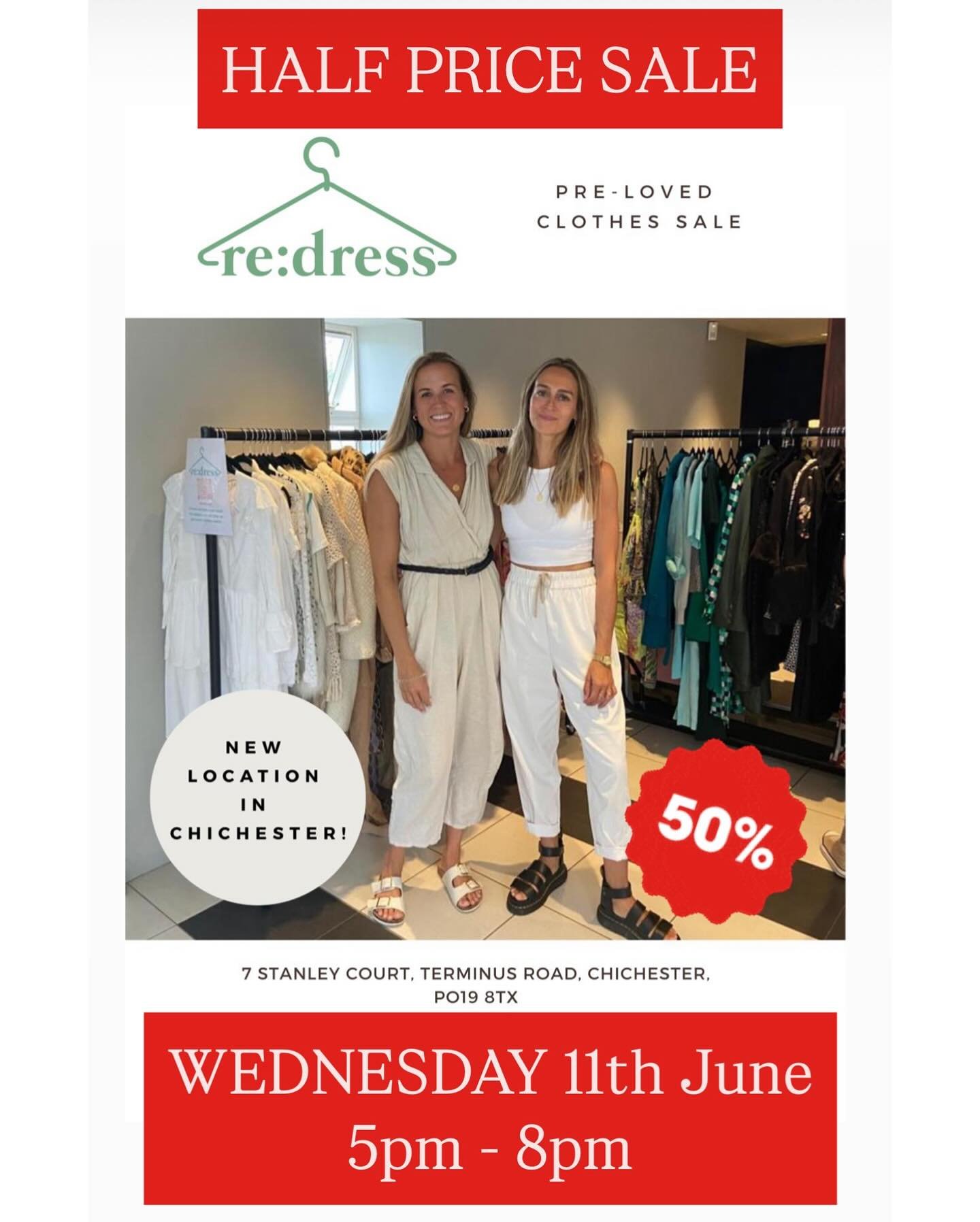 💥 S A L E 💥  Wow just finished for the weekend and so many lovely bits still here! So you guessed it! We&rsquo;re going to do a half the ticket price SALE! 

This WEDNESDAY 11th JUNE / 5pm - 8pm here at Terminus Road in Chichester. Please see previ