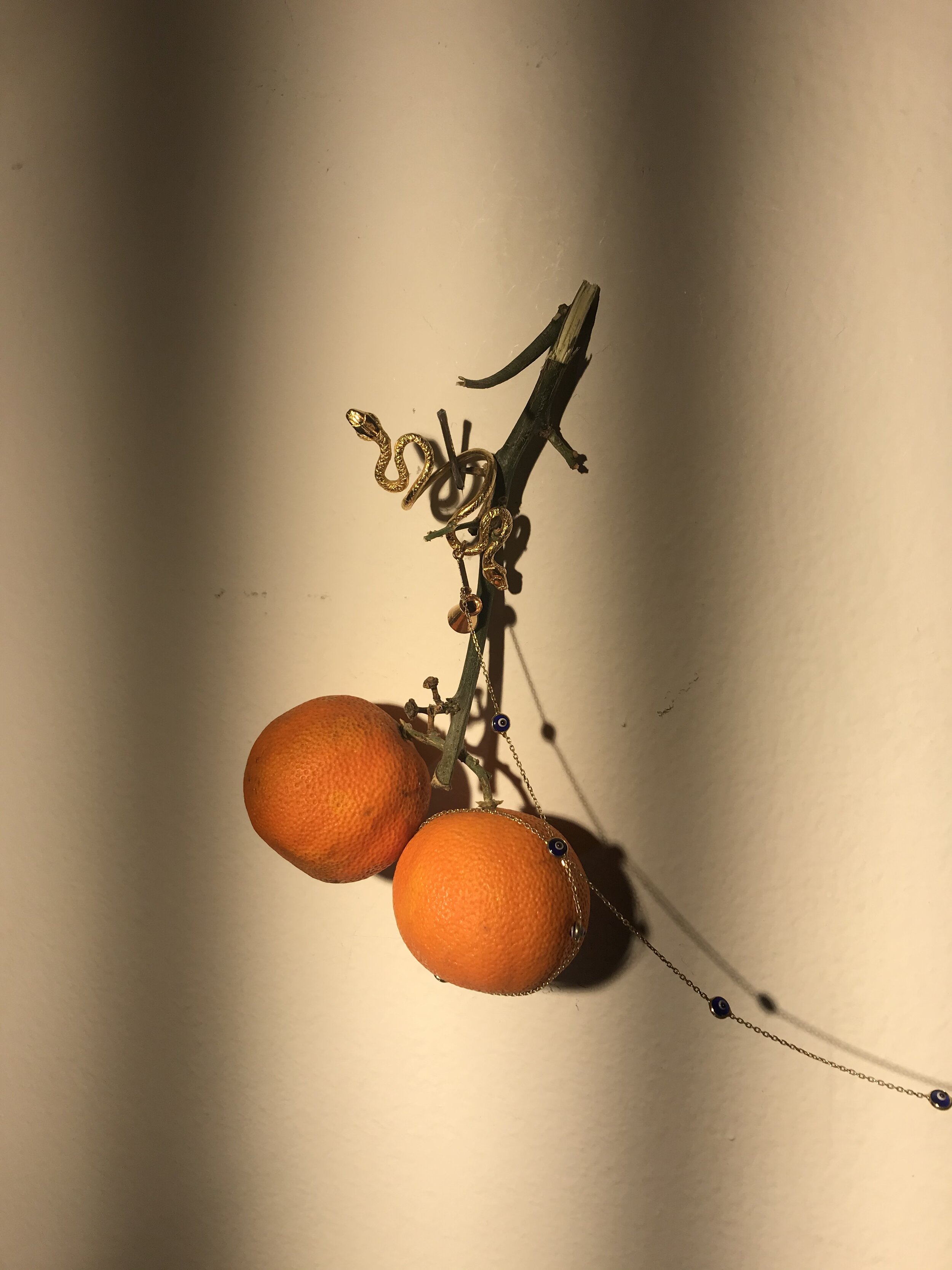  2020  mandarin oranges, jewelry parts 