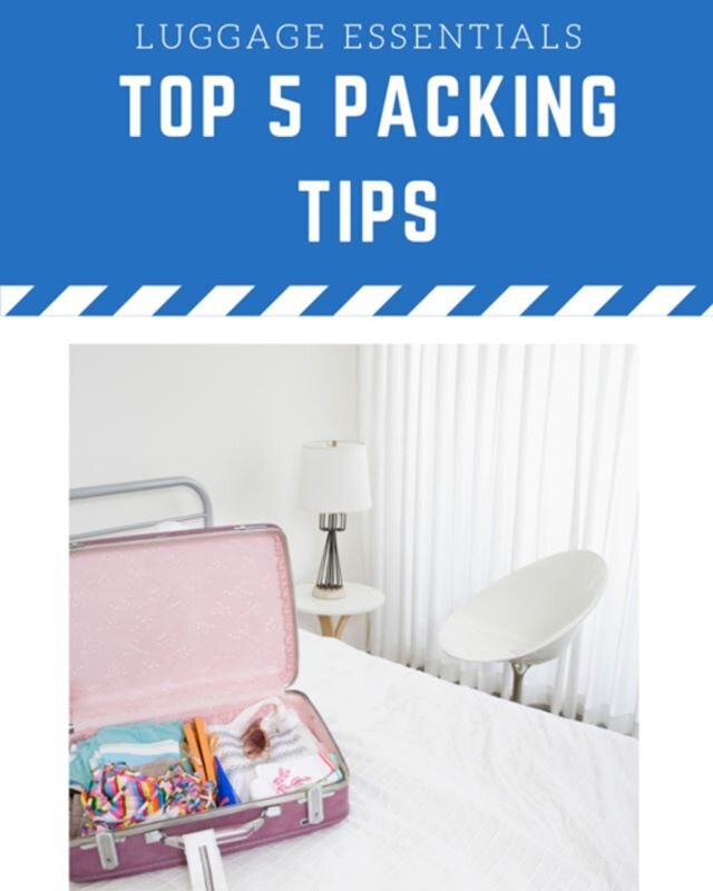 5 things I've learned about packing for Travel

What are your fav tips?

1. Use packing cubes
2. Pack Dryer Sheets in a Zip Loc to help keep clothes fresh
3. Pack A Dirty Laundry Bag and a plastic bag for wet clothes
4. Always Pack extra undergarment