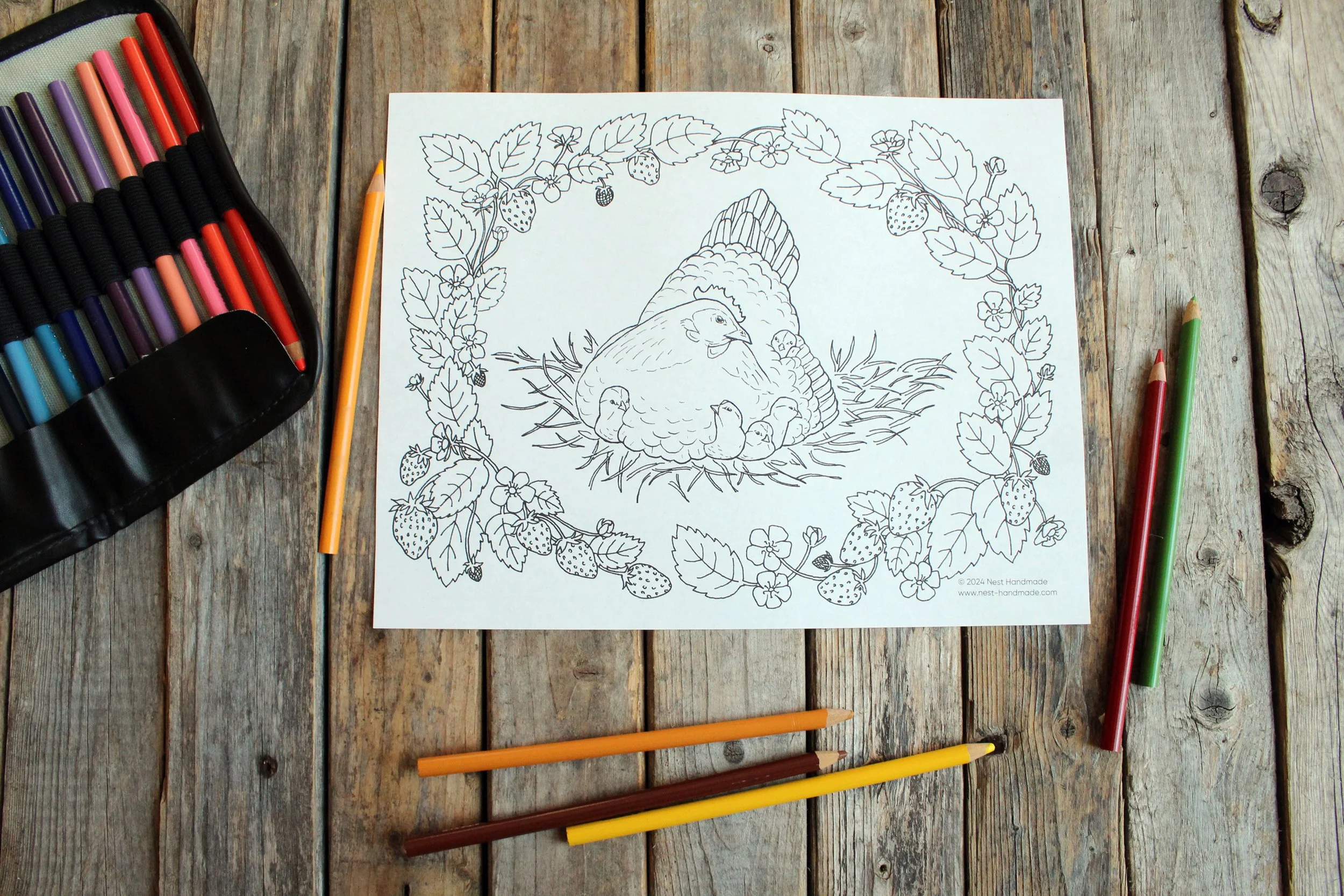 Downloadable Coloring Pages ??? nest handmade