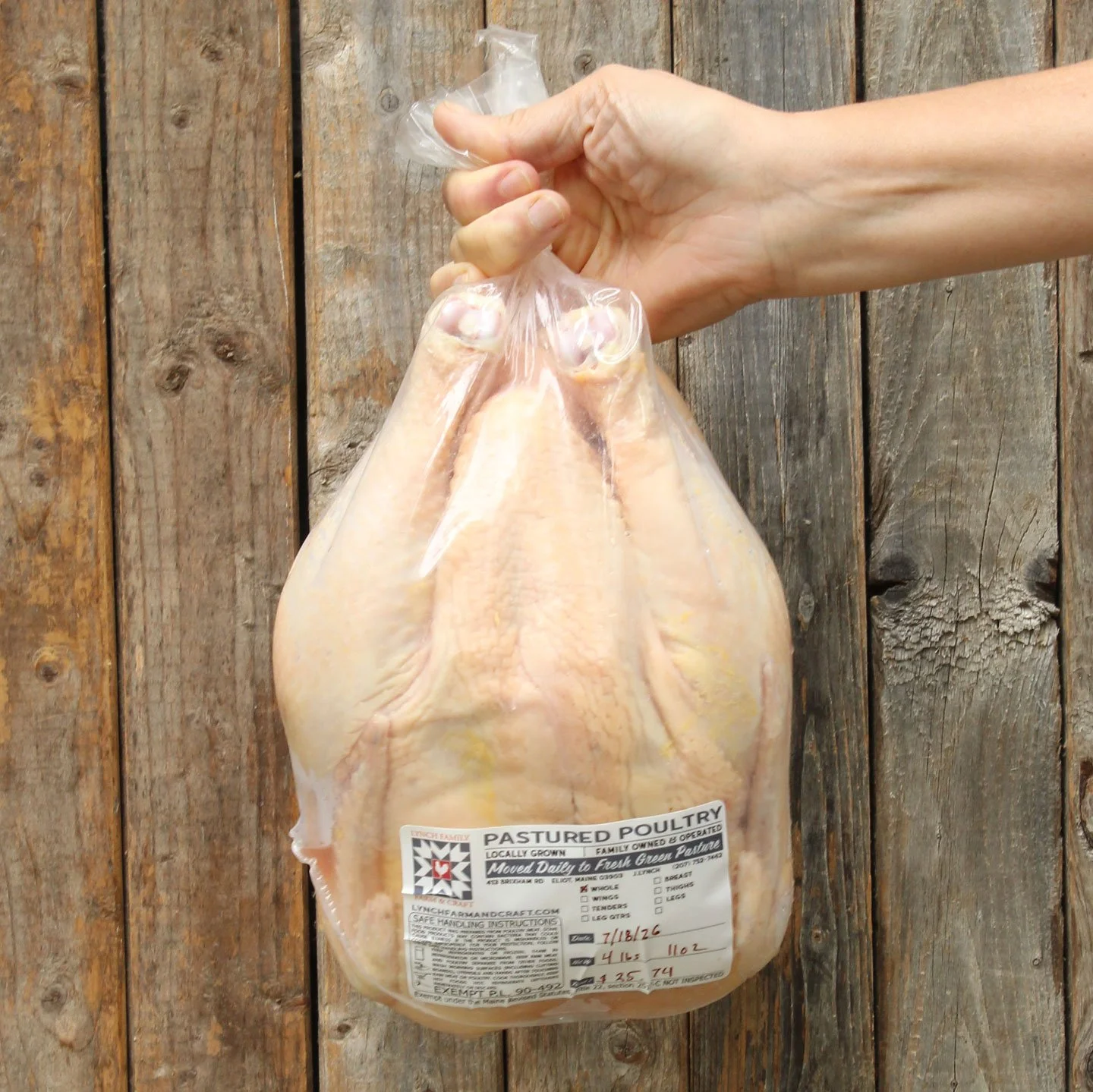 Pastured Chicken Frozen / July 2026 Harvest