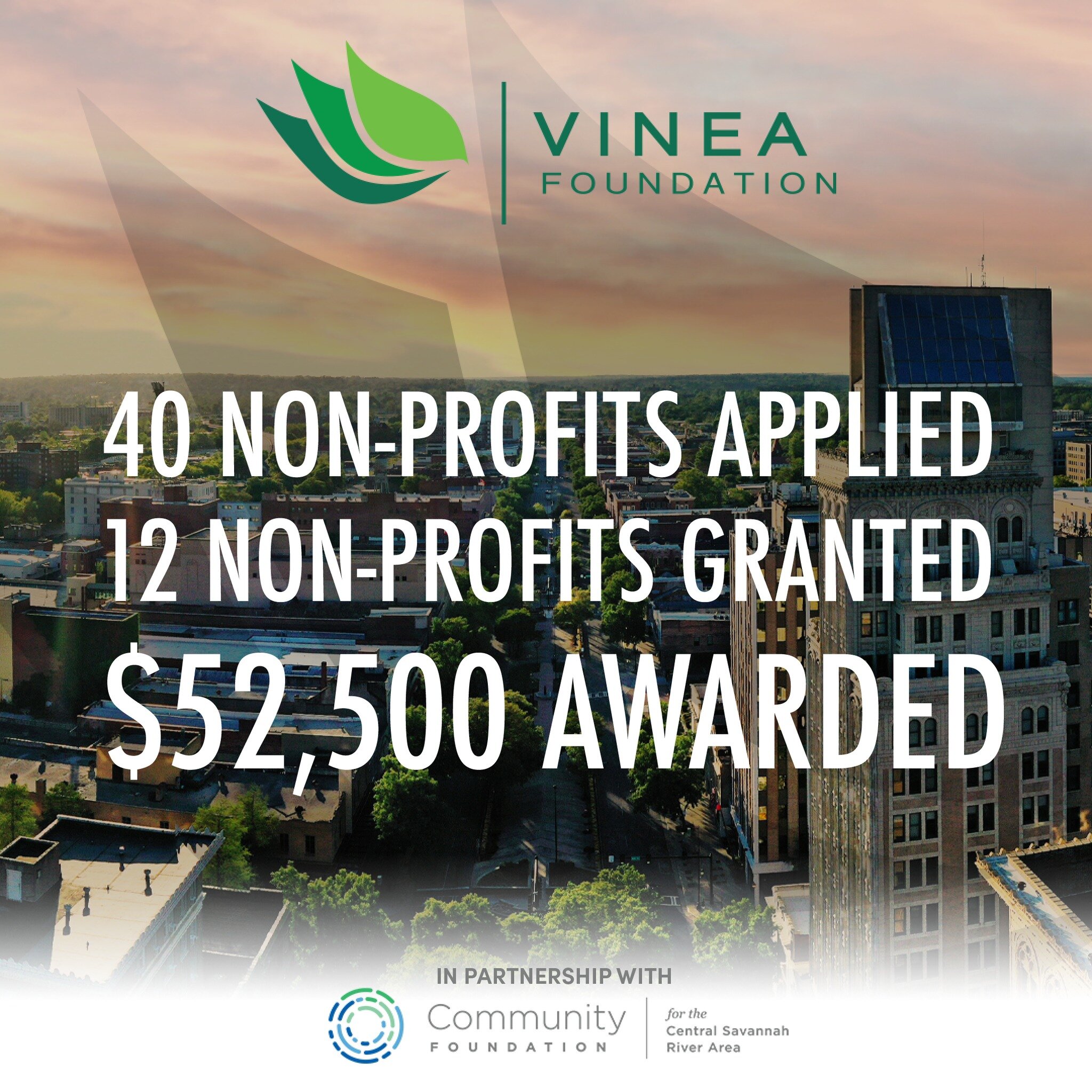 Our Spring 2023 grant window saw applications from 40 wonderful non-profits!  We were able to award $52,500 to 12 CSRA non-profits!  We are blessed to have such wonderful organizations providing services and resources in our community.

Stay up-to-da