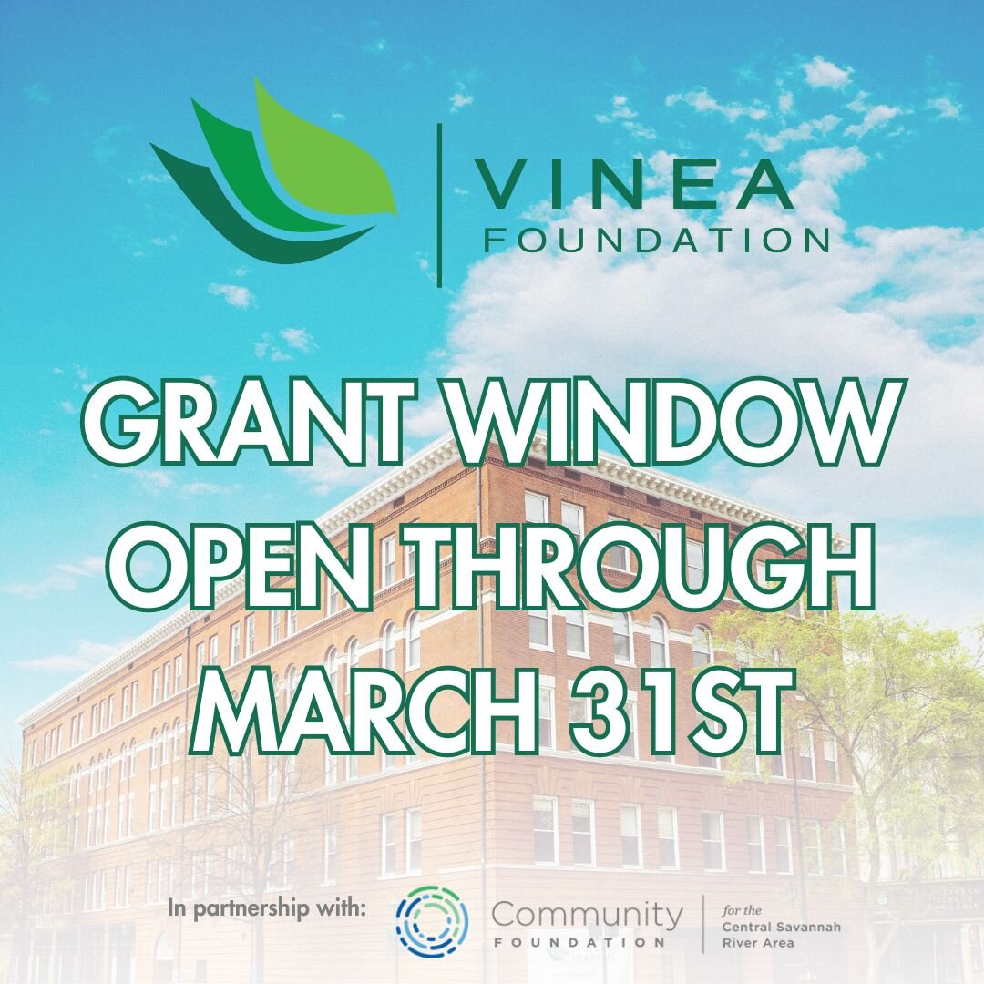 The Vinea Foundation is currently running its 5th consecutive grant window for CSRA non-profits. We will be awarding at least $50,000 to area non-profits that serve our 3 key areas of focus: underserved youth, generational poverty, and individuals wi