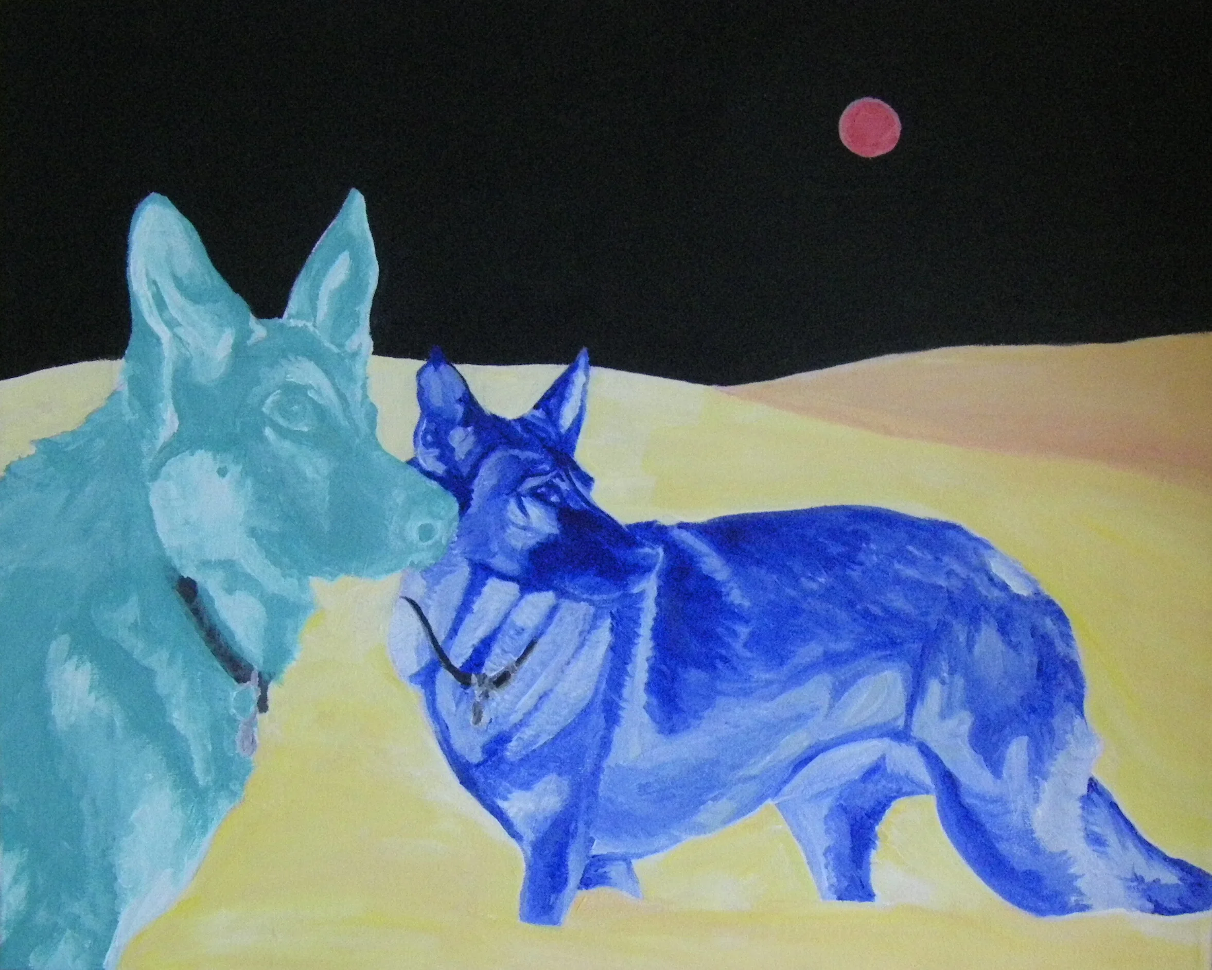  The Germans, acrylic  