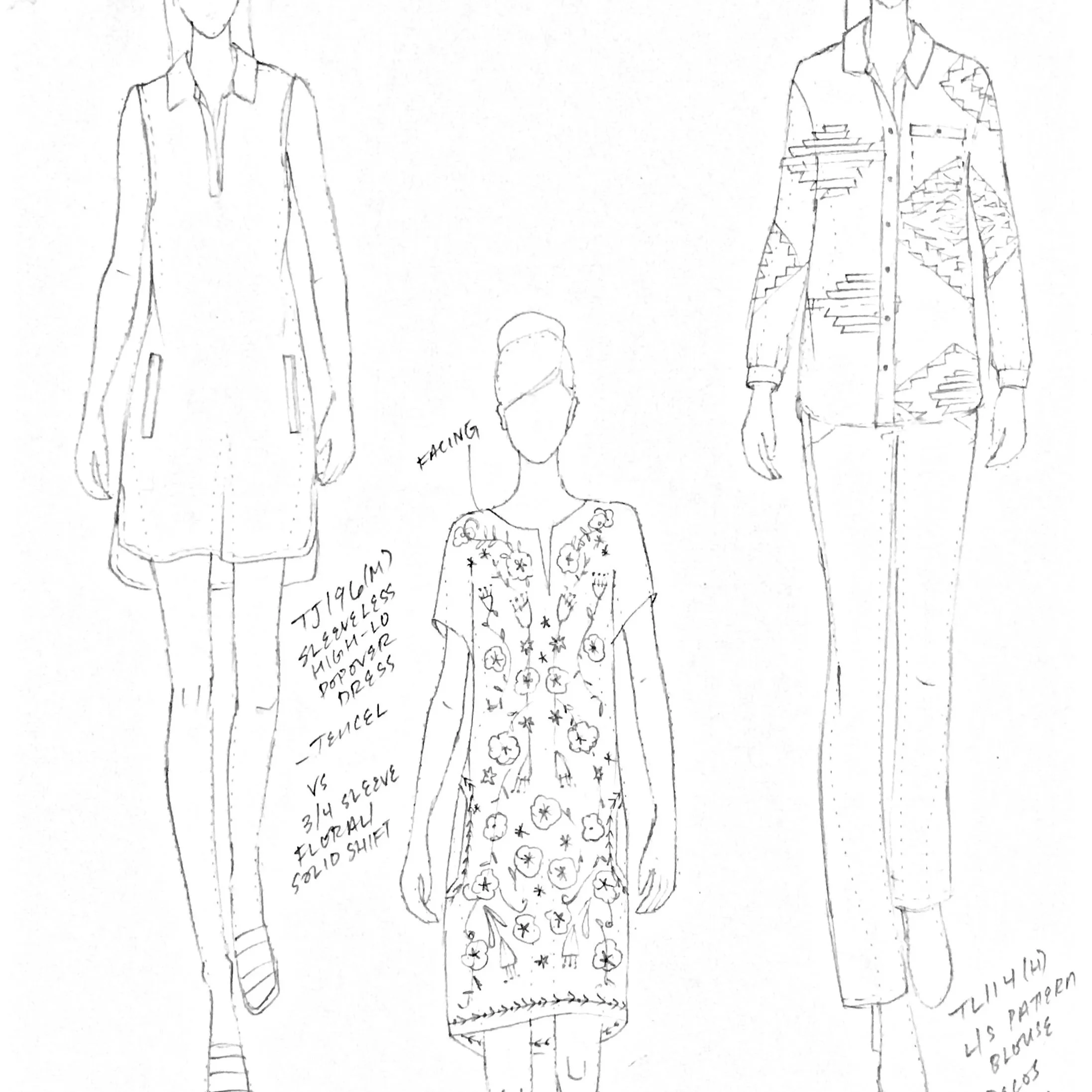 Concept Sketches for Pendleton, SP18