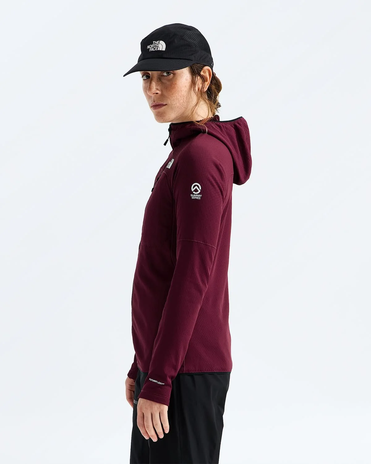 F27 Women’s Summit Series FUTUREFLEECE™ Full-Zip Hoodie, Burgundy Crush