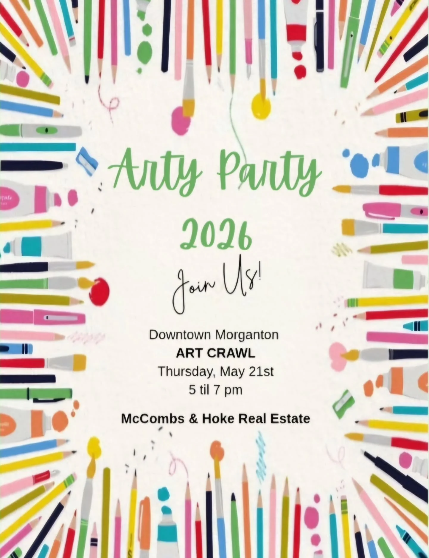 Annual Arty Party this Thursday as part of the @downtown_motown Art Crawl 🎉 Be there. You know it never misses!

#artcrawl 
#828isgreat 
#smalltowncharm 
#westernnorthcarolina 
#mainstreet