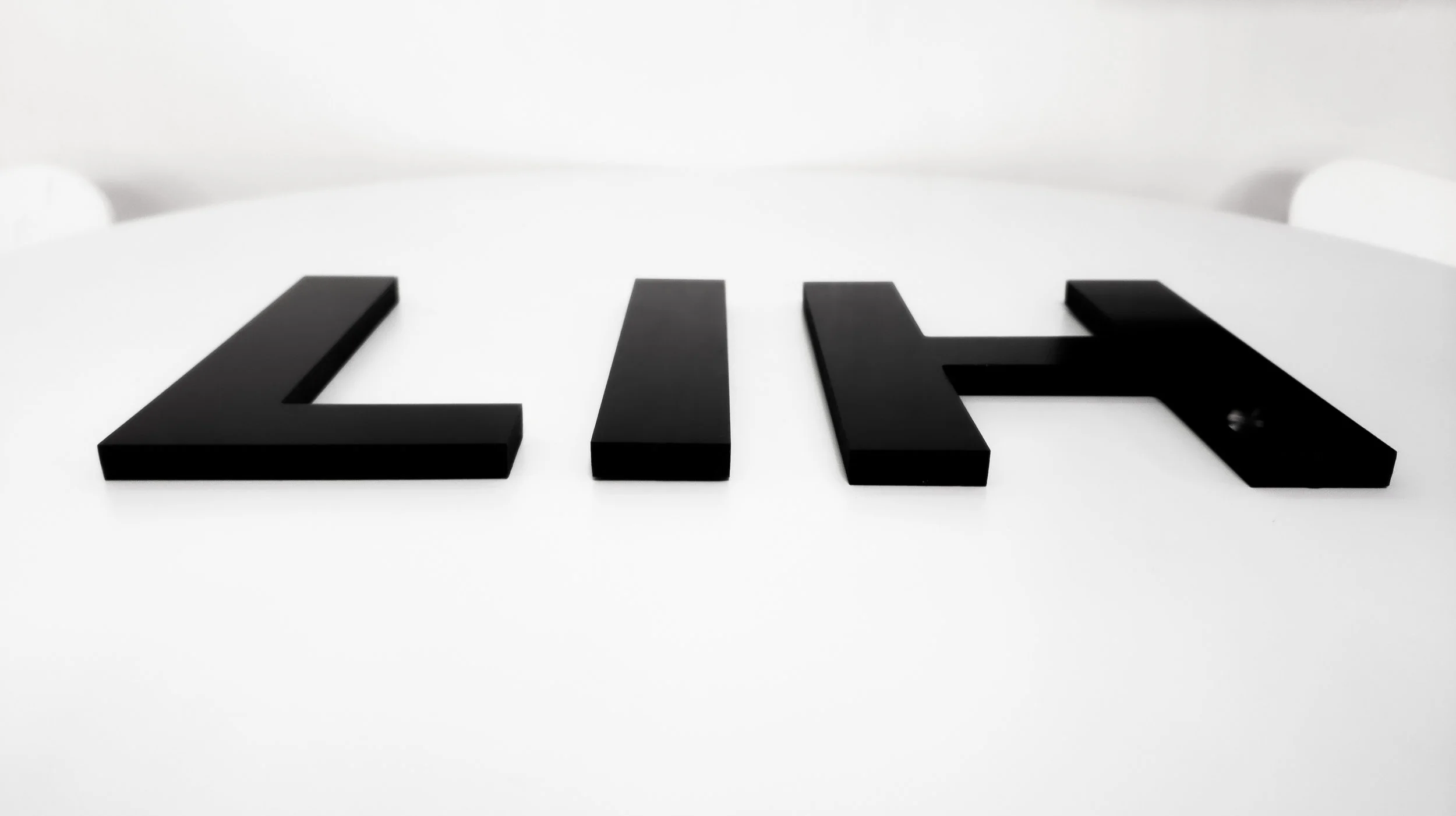 3/8" Thick Flat Cut Acrylic Letters