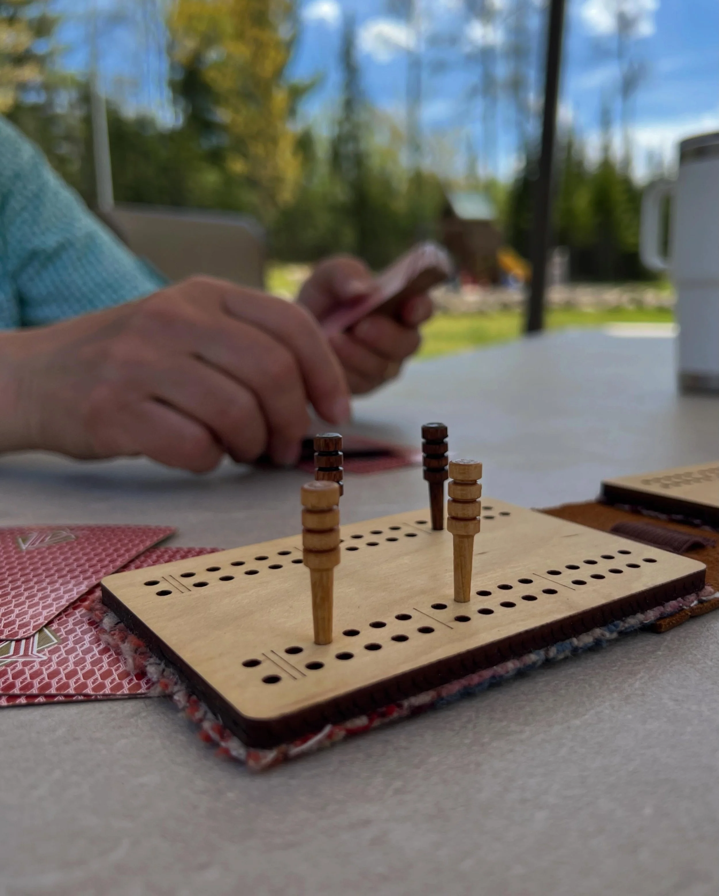 We jumped straight from cold and rainy to the types of days that make Minnesota summers top tier. Here&rsquo;s to a summer full of bluebird days and cribbage plays ✨

#cribbage #travelcribbage #cabindays #exploremn #lakelife