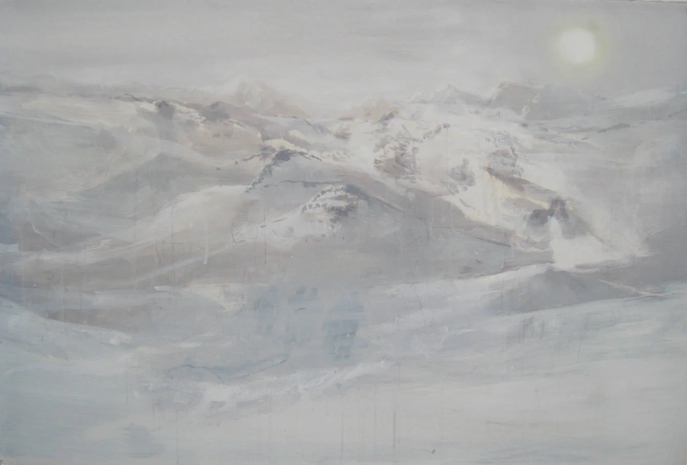 Towards The Sun, 2011, acrylic on paper, 40” x 60”