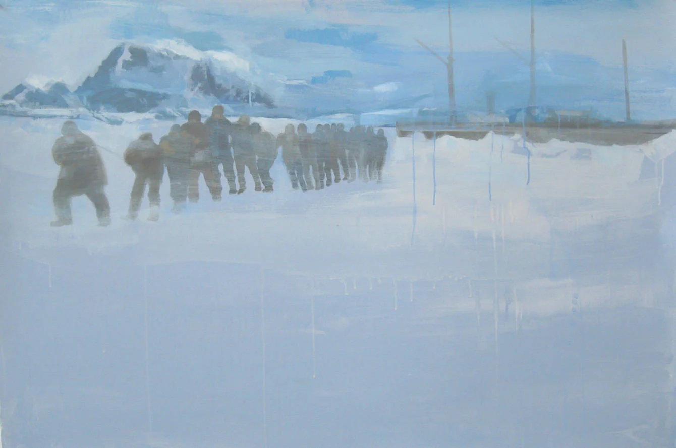Good Company, 2011, acrylic on paper, 40” x 60”