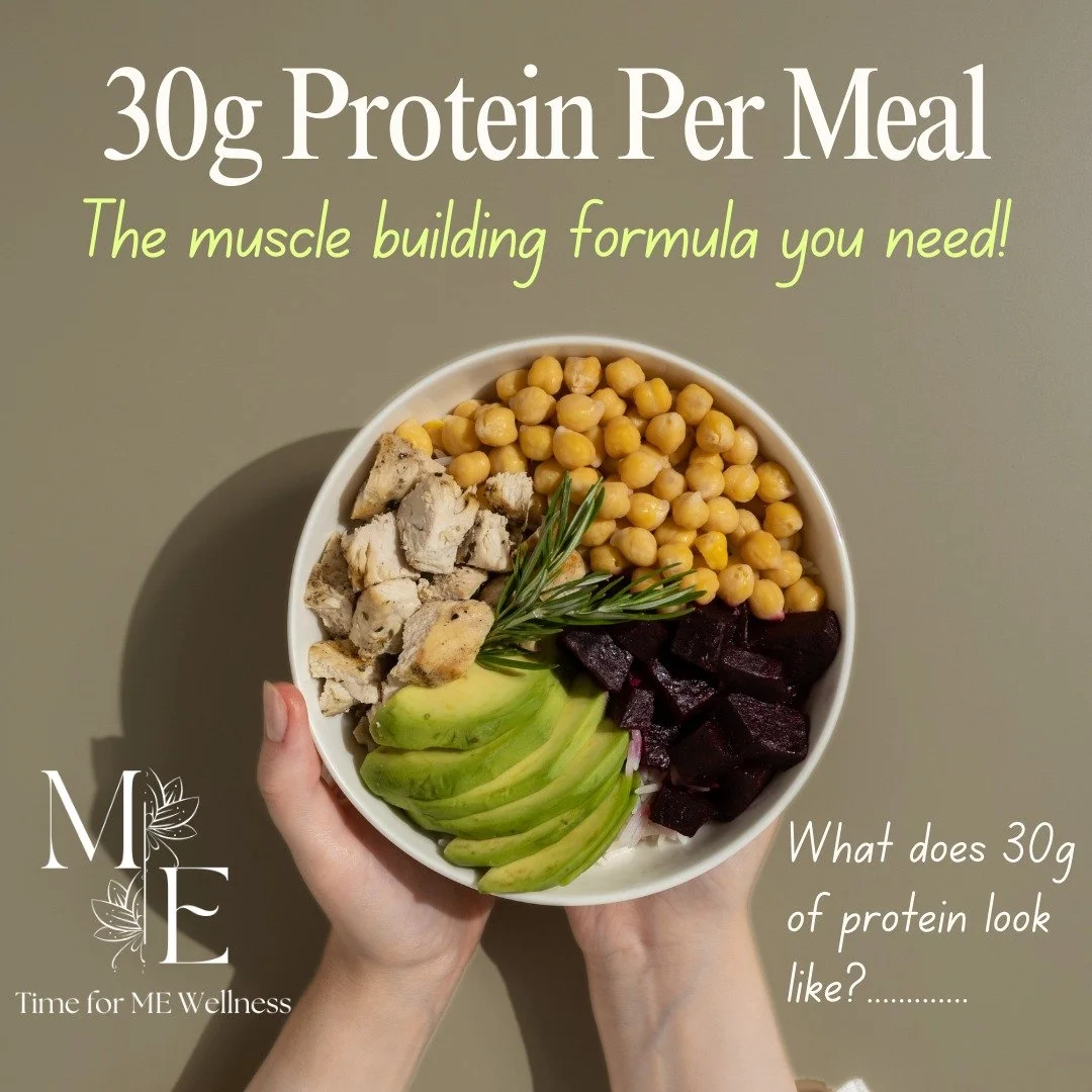 Did you know that hitting 30g of protein per meal is the sweet spot to activate muscle protein synthesis? 💪 This is especially important for women who want to stay strong, build muscle, and support their metabolism as they age. Whether it's breakfas