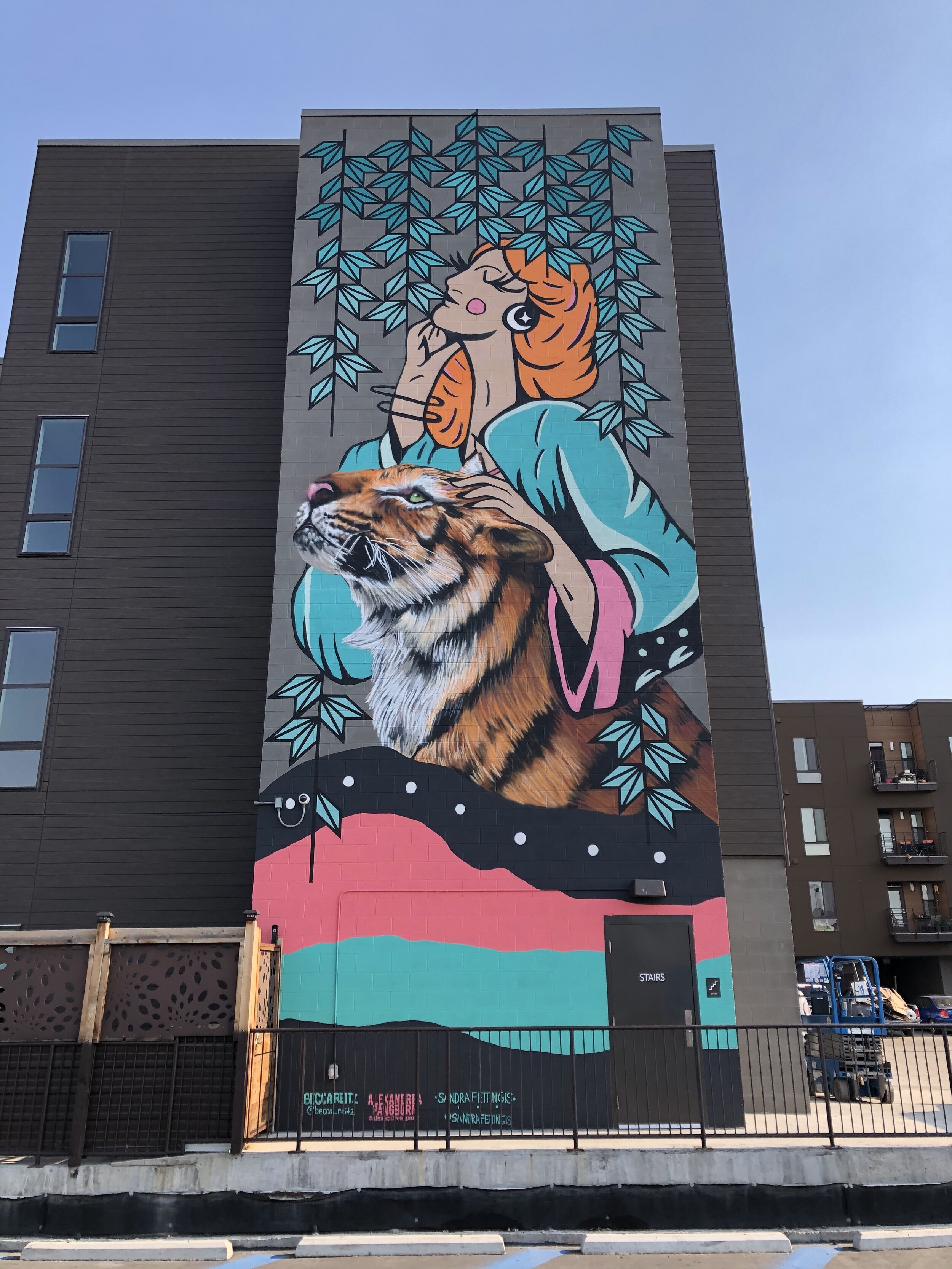 Collaboration with Sandra Fettingis + Becca Reitz for Babe Walls 2020. 71st and Federal; Westminster, CO. August 2020.
