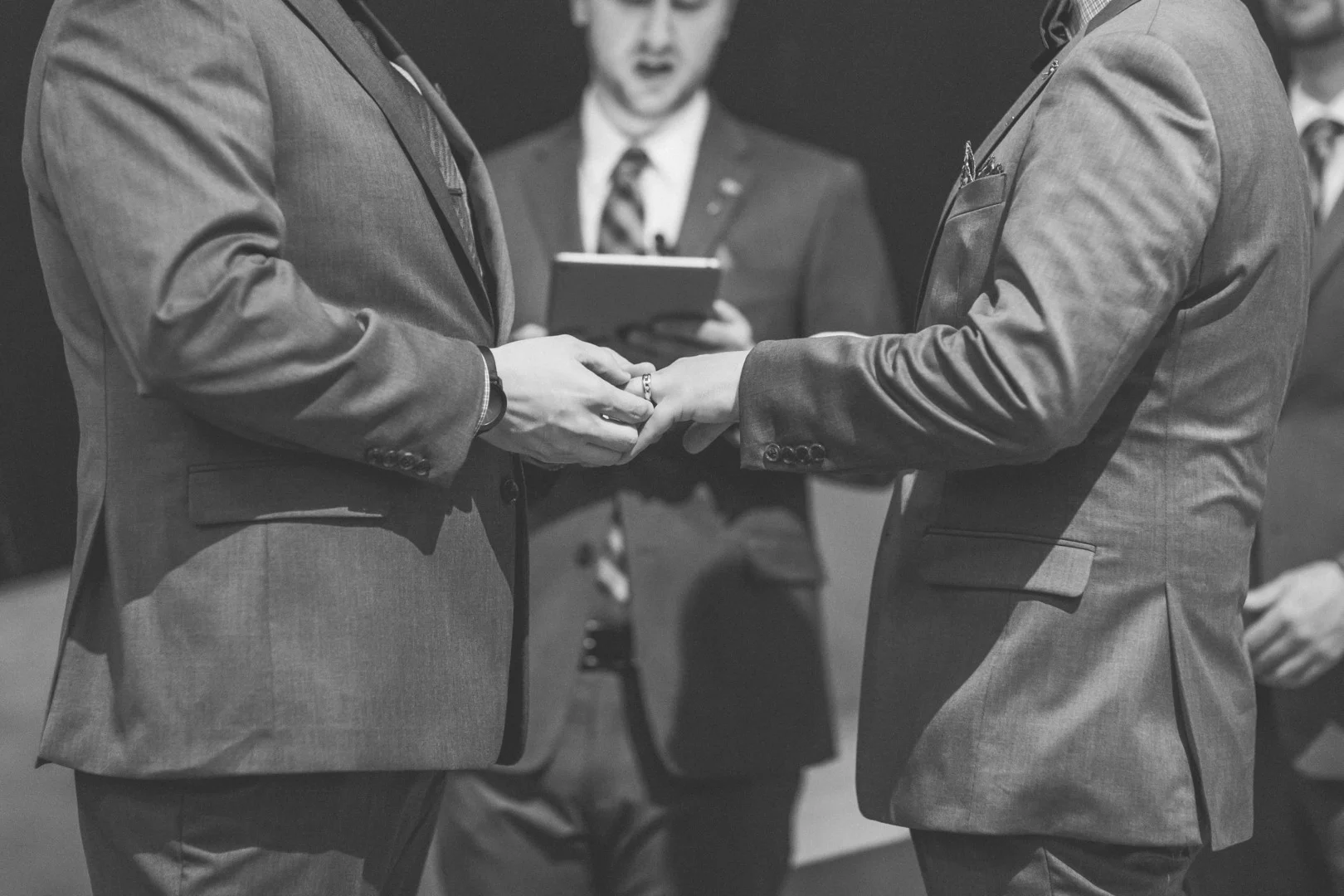 Modern, same-sex wedding at Contemporary Arts Center in Cincinnati, OH