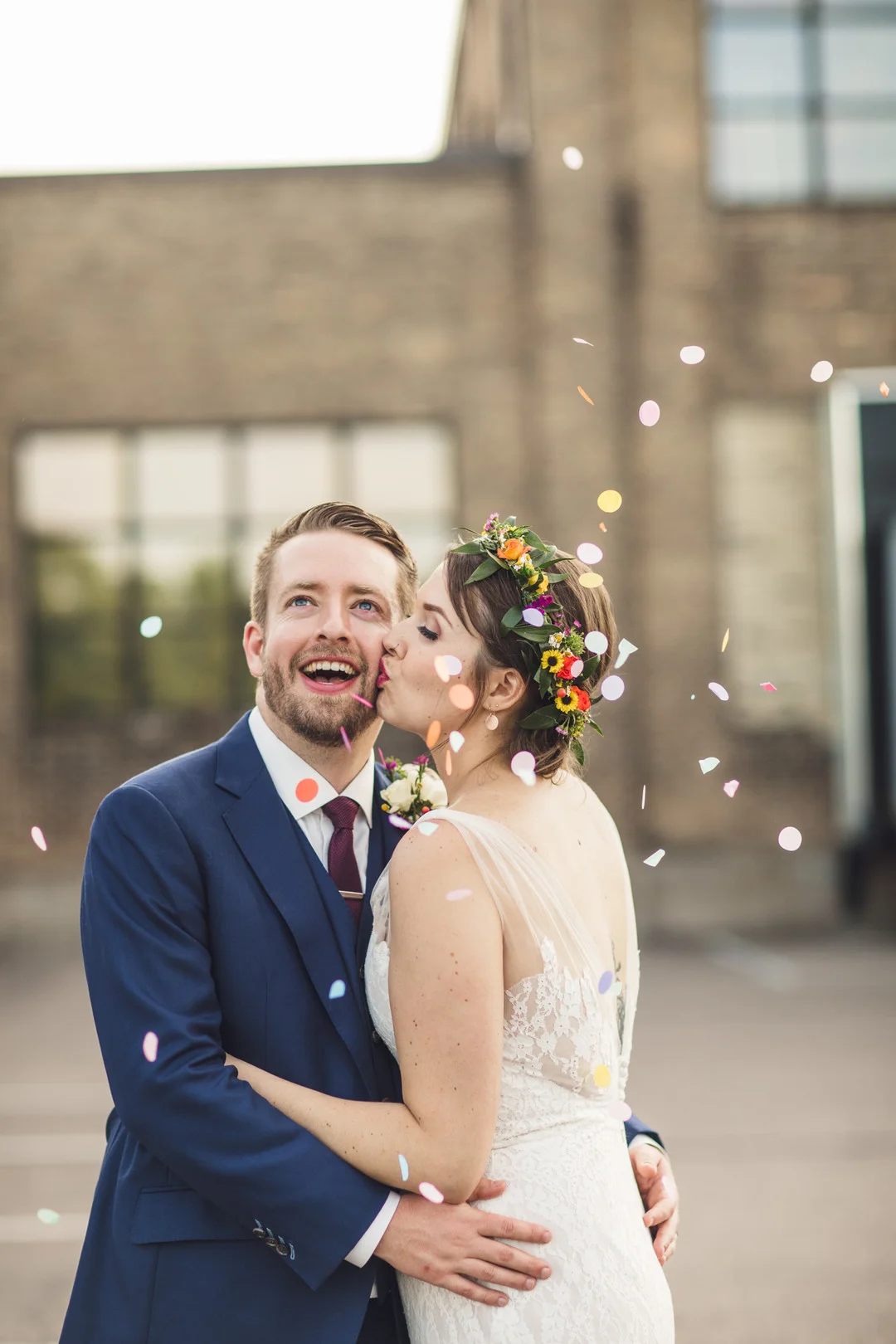 Whimsical, brewery wedding at Bauhaus Brew Labs in Minneapolis, MN