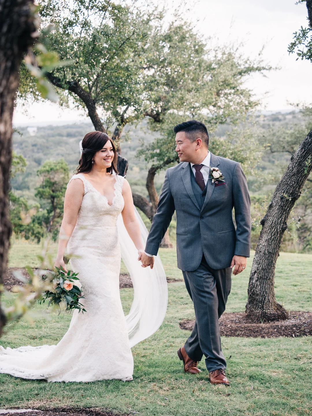 Romantic, jewel-toned wedding at Canyonwood Ridge in Dripping Springs, TX