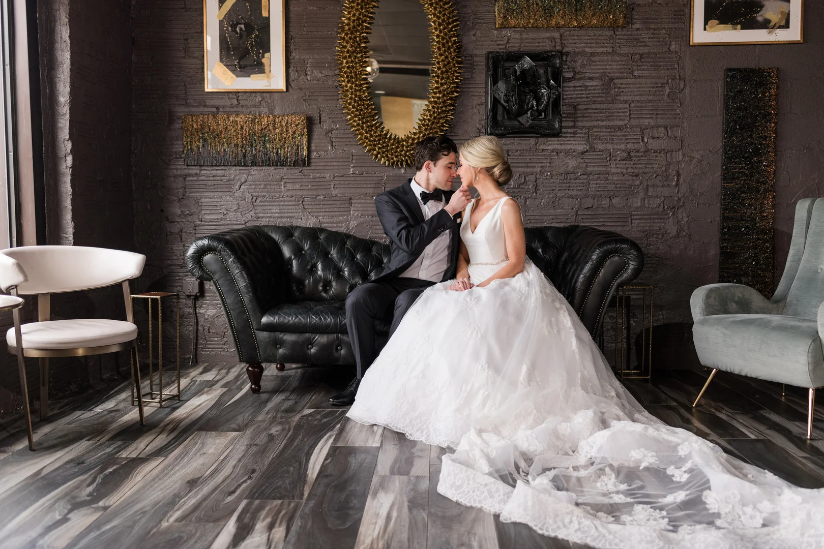 Classic, modern wedding at The Club in Birmingham, AL