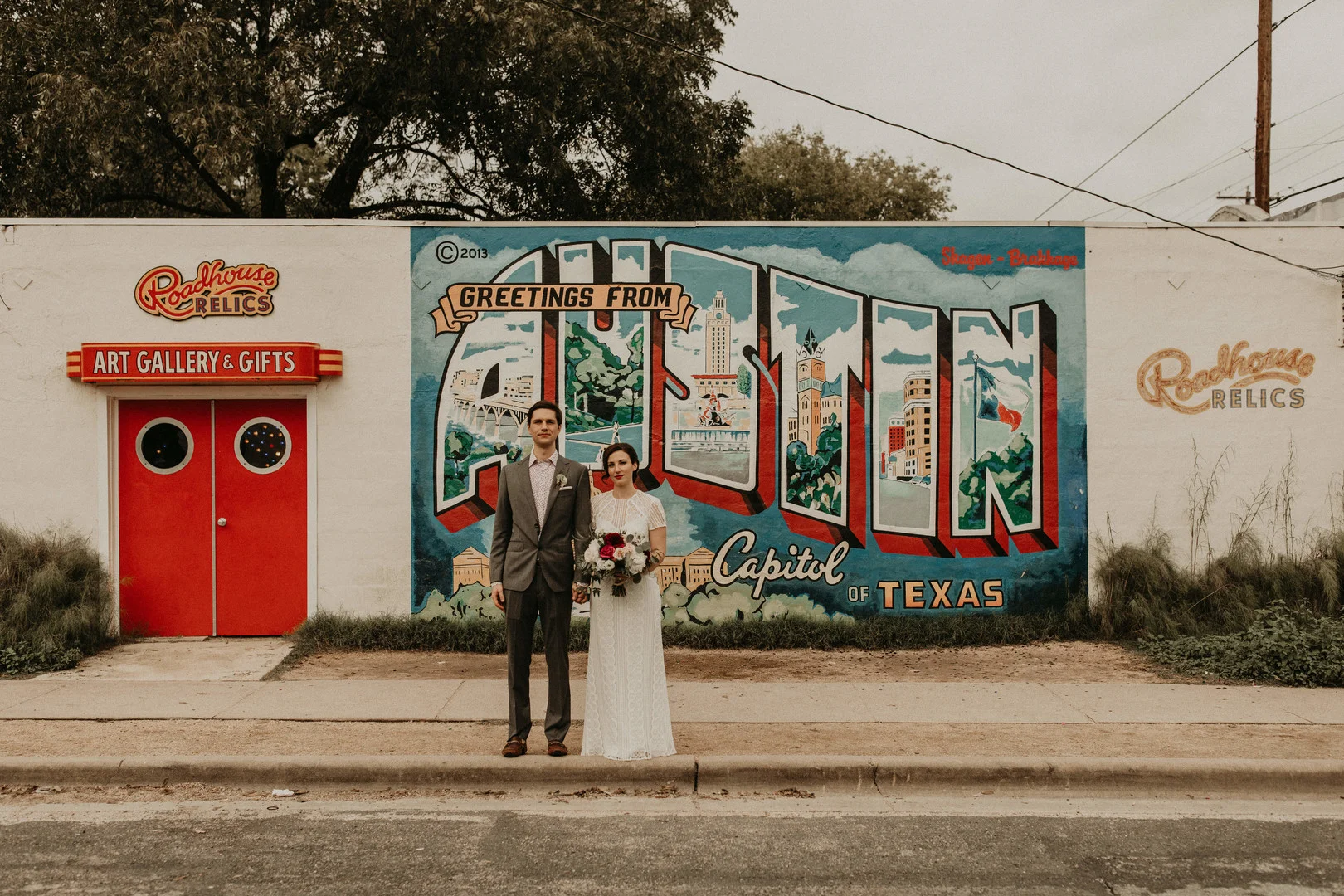 Intimate, family wedding at Lenoir Restaurant in Austin, TX