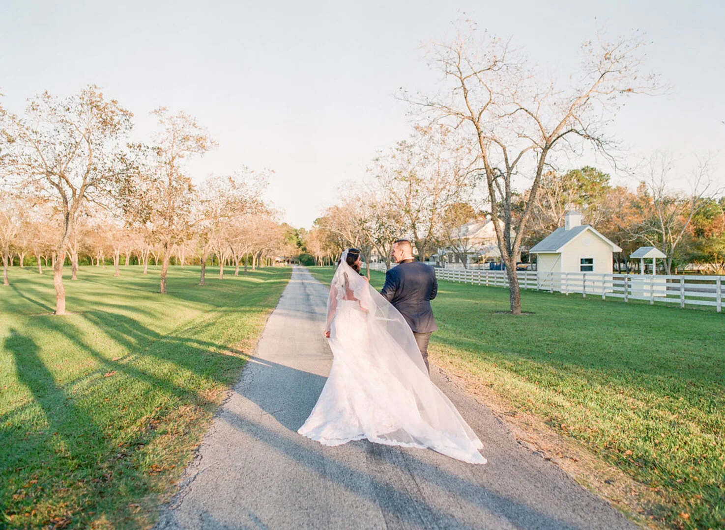 Glamorous, barn wedding at Chandelier Grove in Houston, TX
