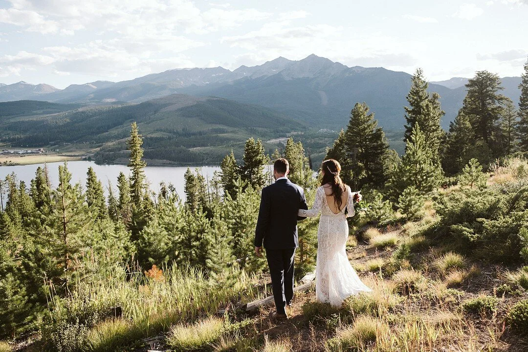 Eco-friendly, forest wedding at a private residence in Breckenridge, CO