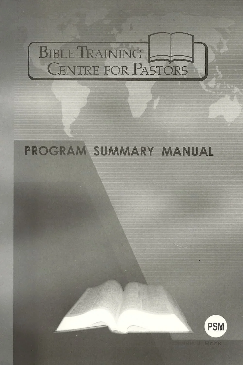 Image of the cover of the program sumary manual.