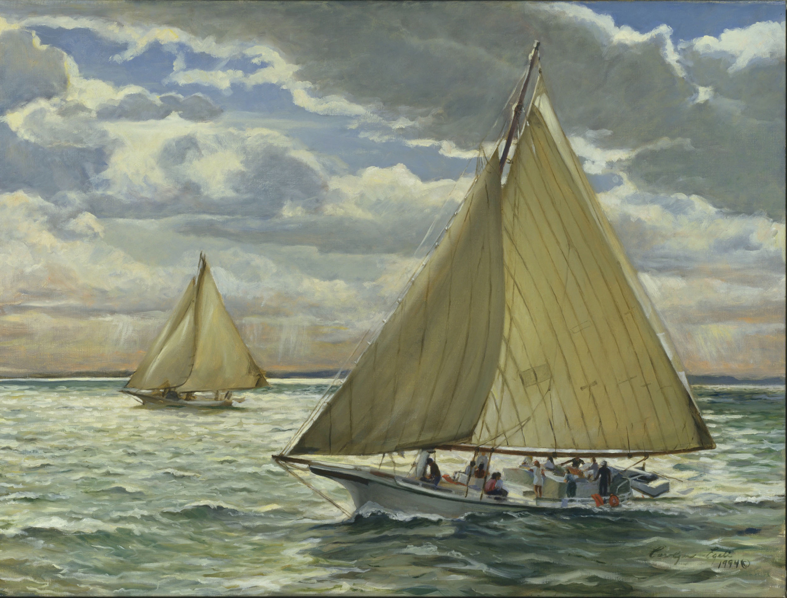 Deal Island Skipjack Race, 30” x 40”, Sold