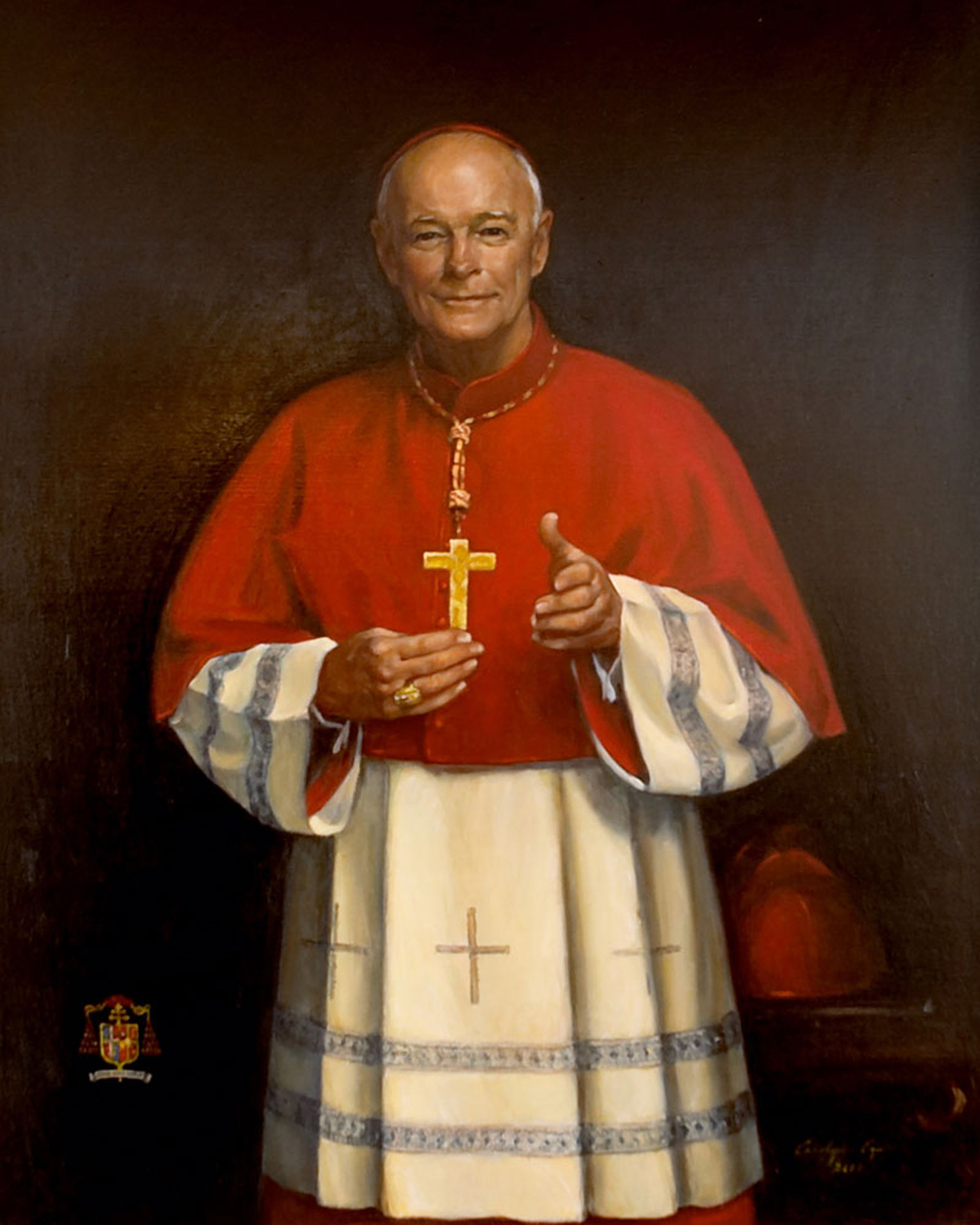 His Eminence Cardinal Egan, 36" x 42". Commission