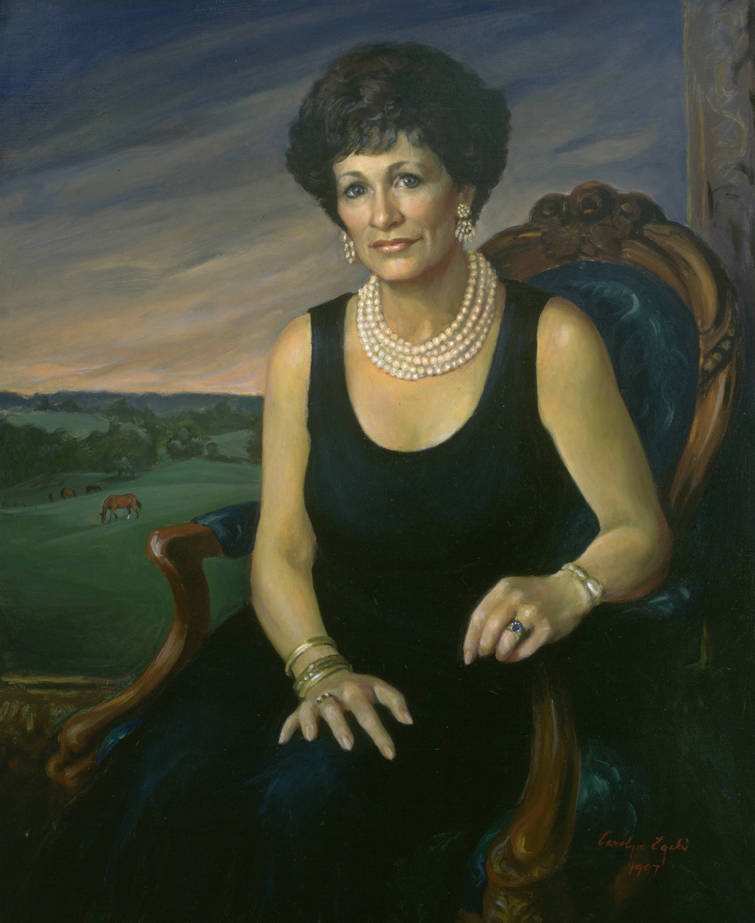 Portrait of a Lady, 30" x 36". Commission.