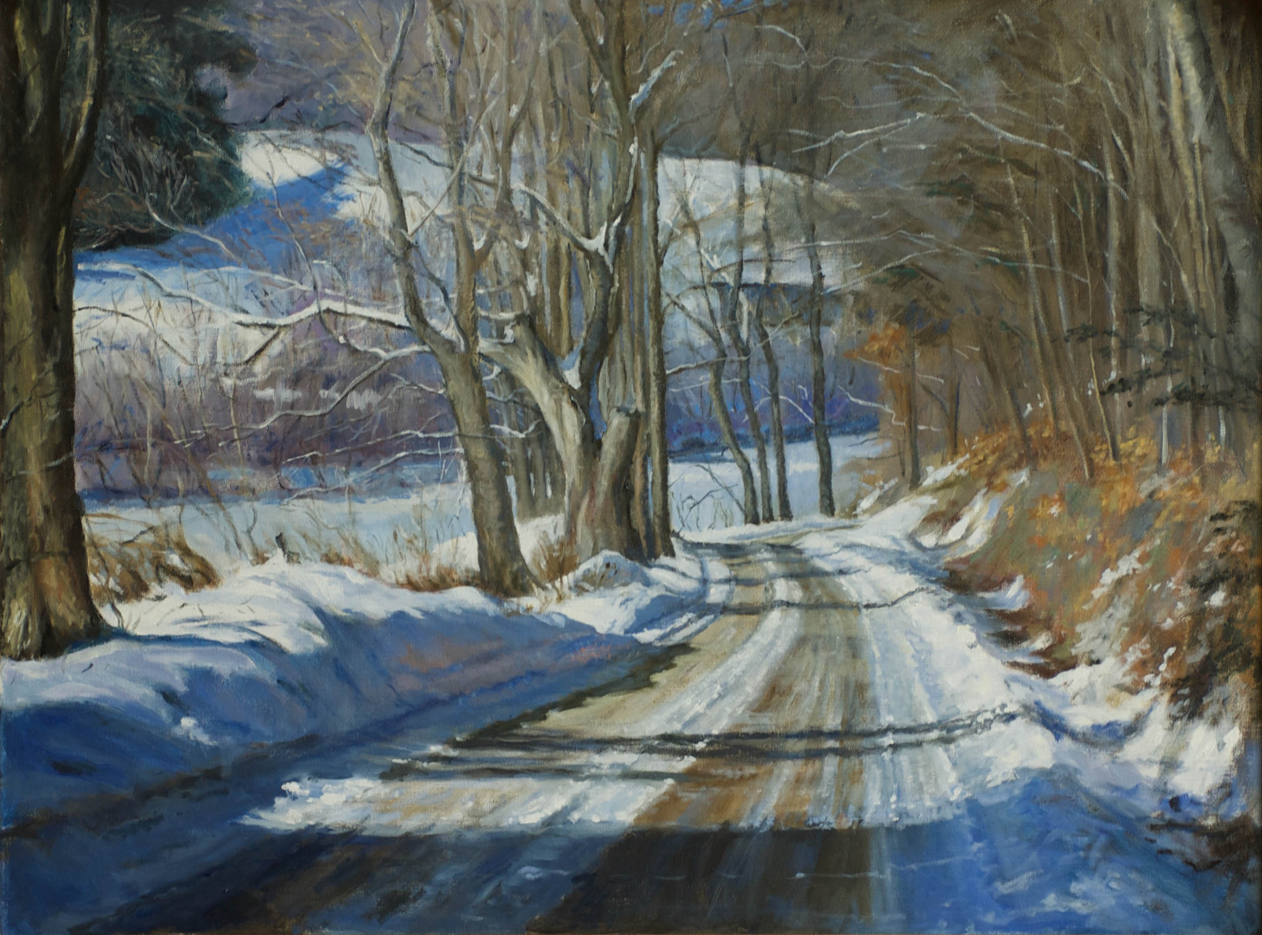 Road to Town, 40” x 30” Sold