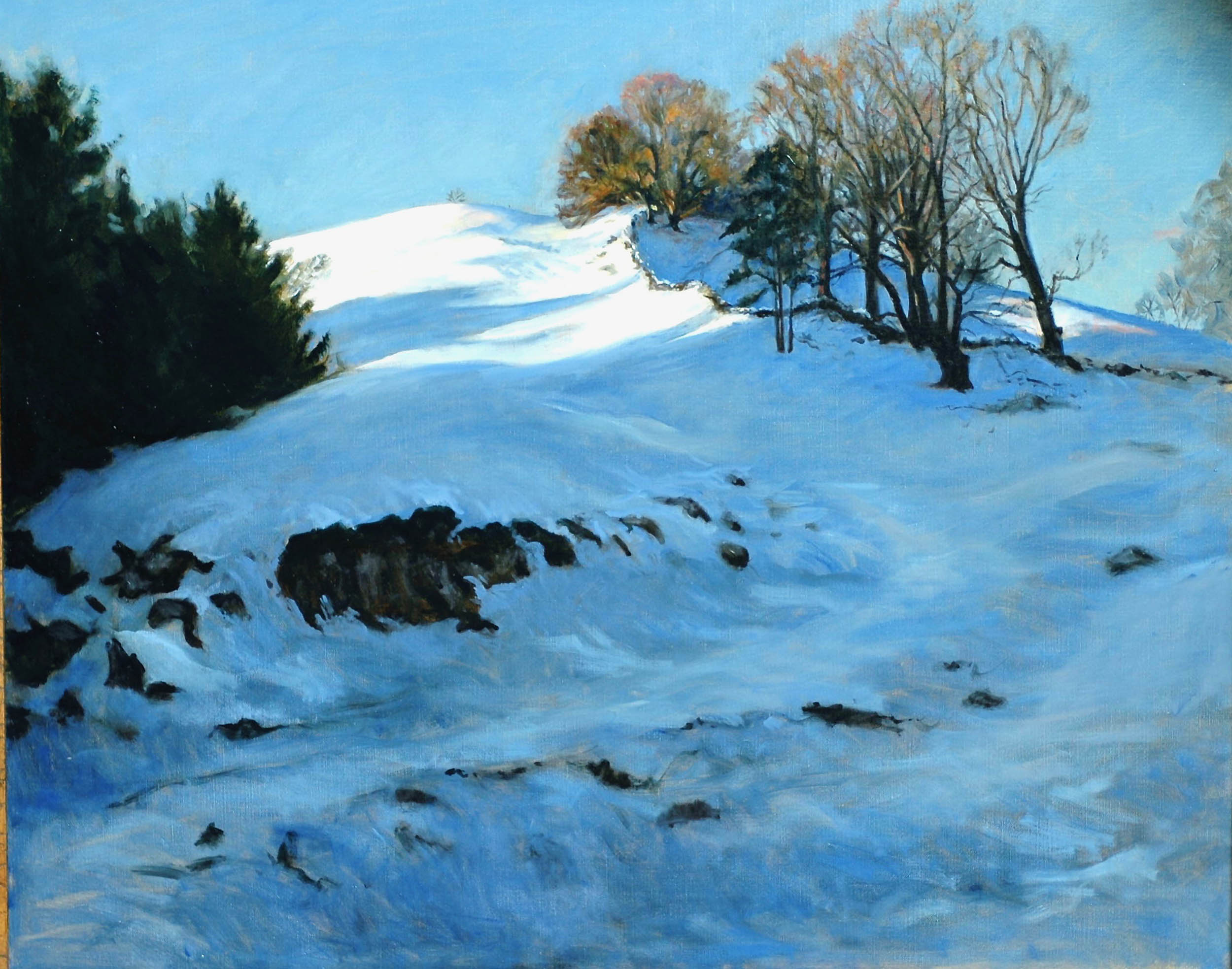 The Richardson Farm Winter Pasture. 30” x 24”, Sold