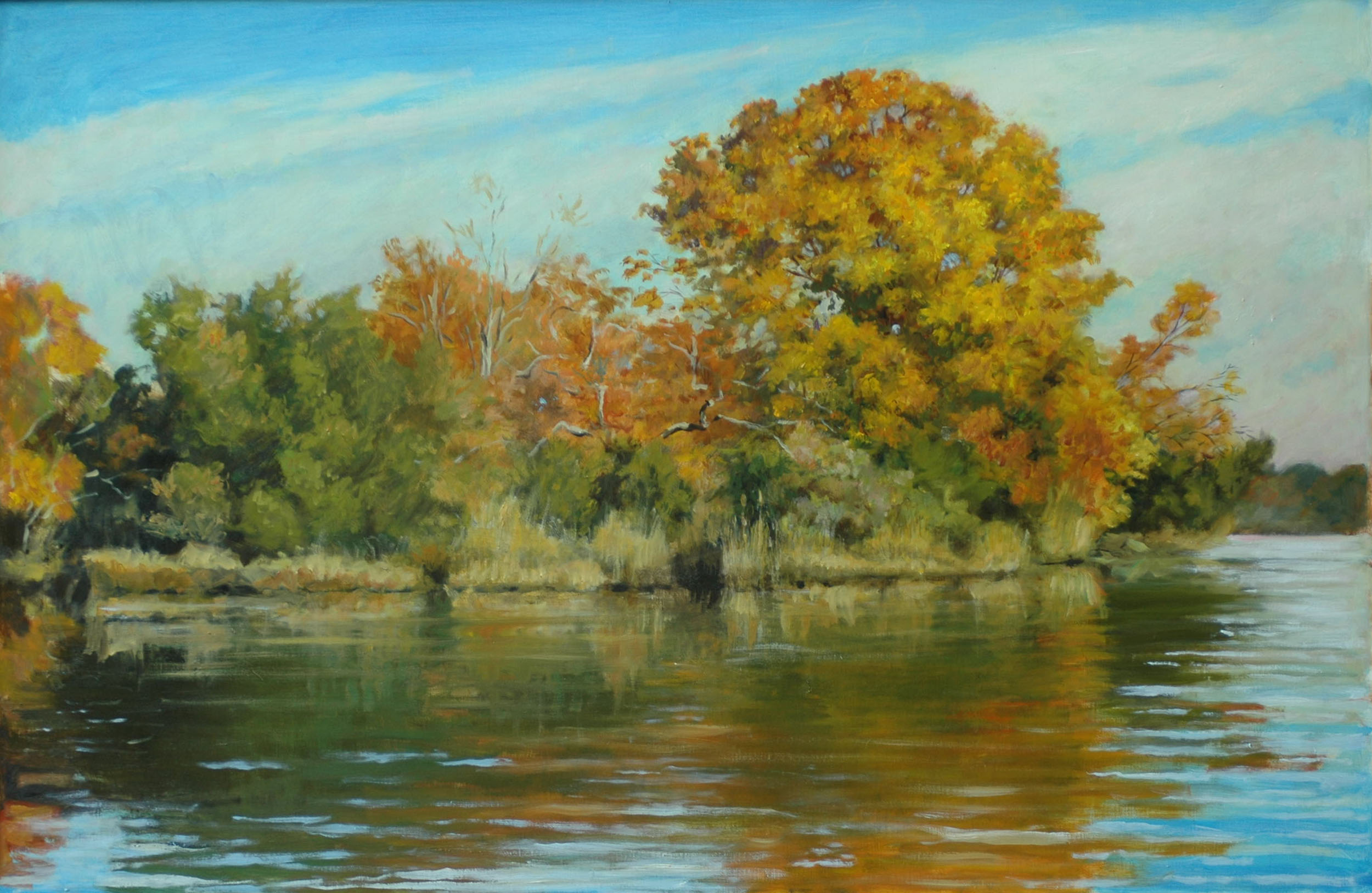 Fall on Herring Creek, 30” x 40”, Sold