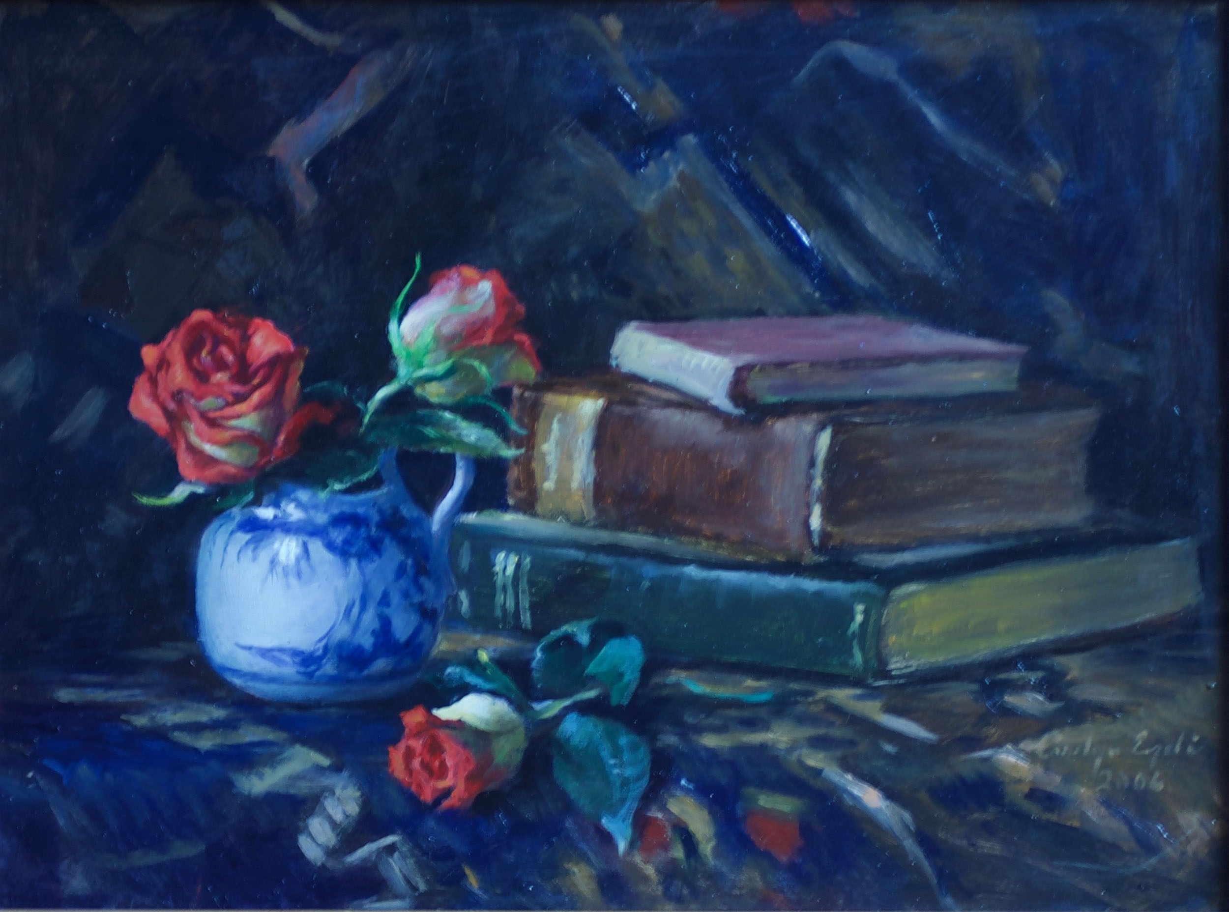 Still Life with Roses, 12” x 16”, Sold