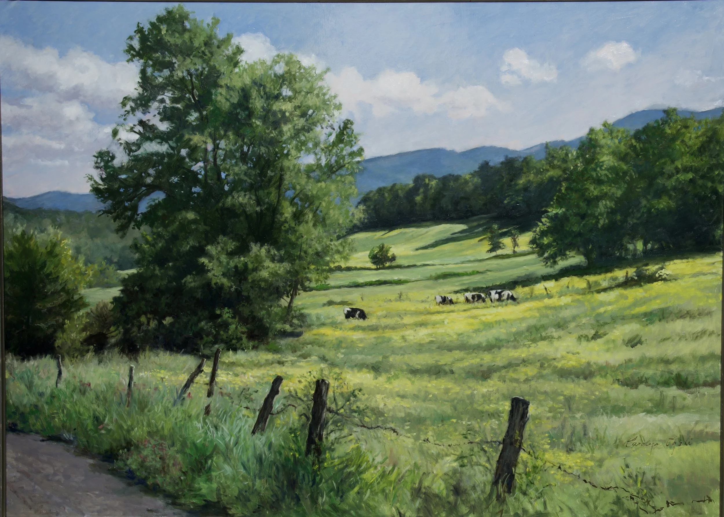 Summer Pasture on Thresher Rd 42x58 oil on linen.jpeg