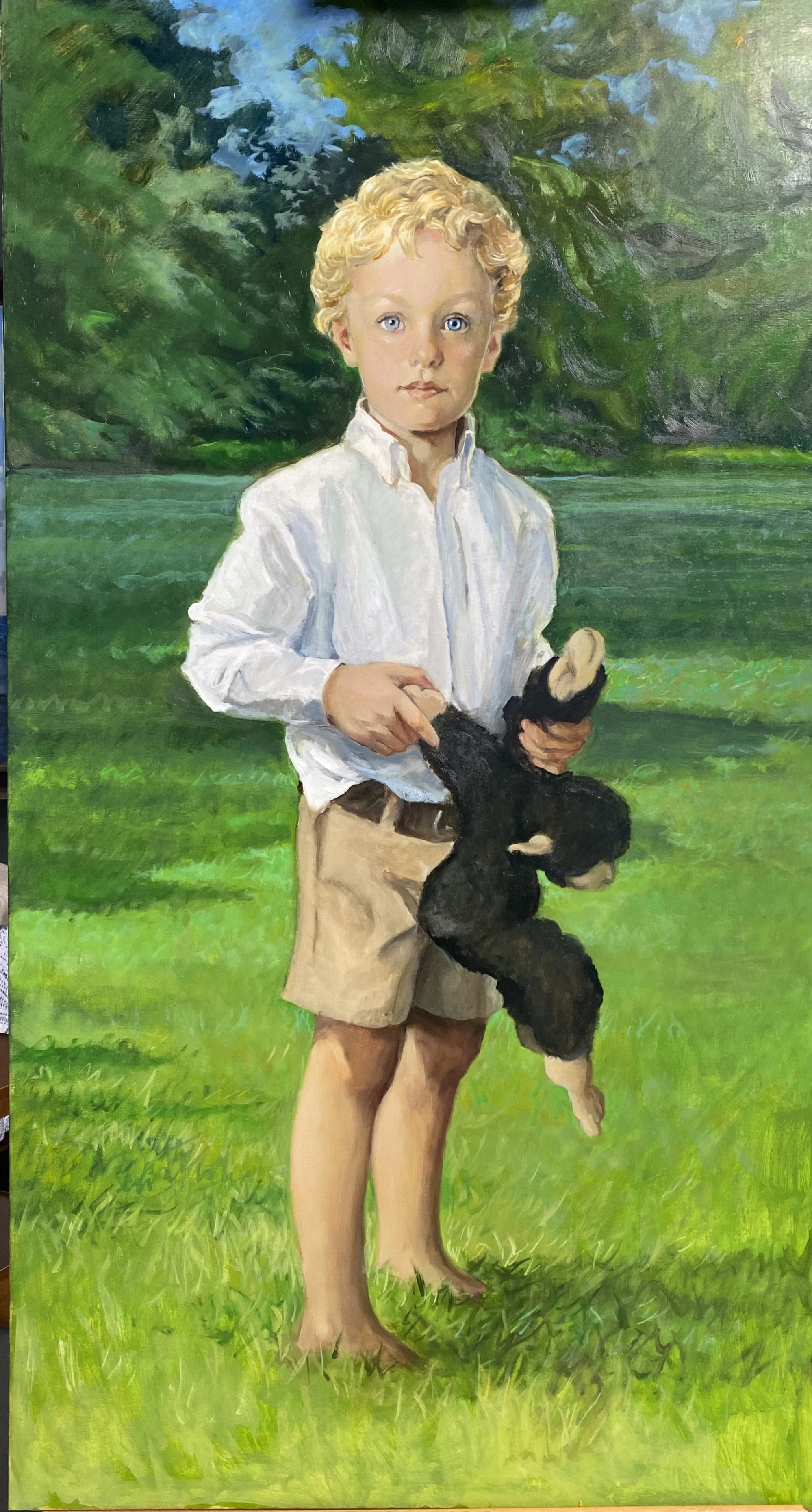 Portrait of Child 30"x50" oil on linen
