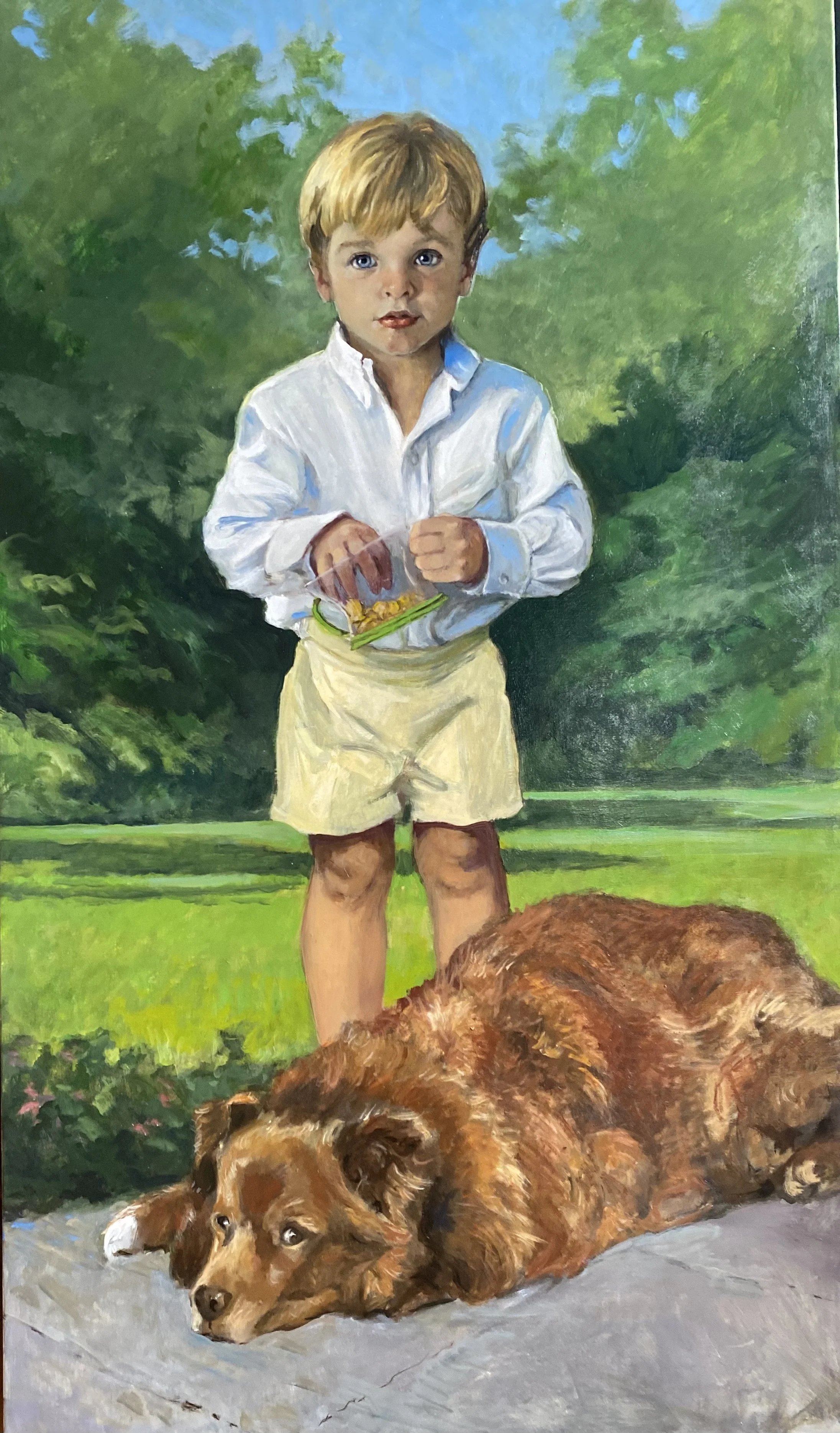 Portrait of Child 30"x50" oil on linen