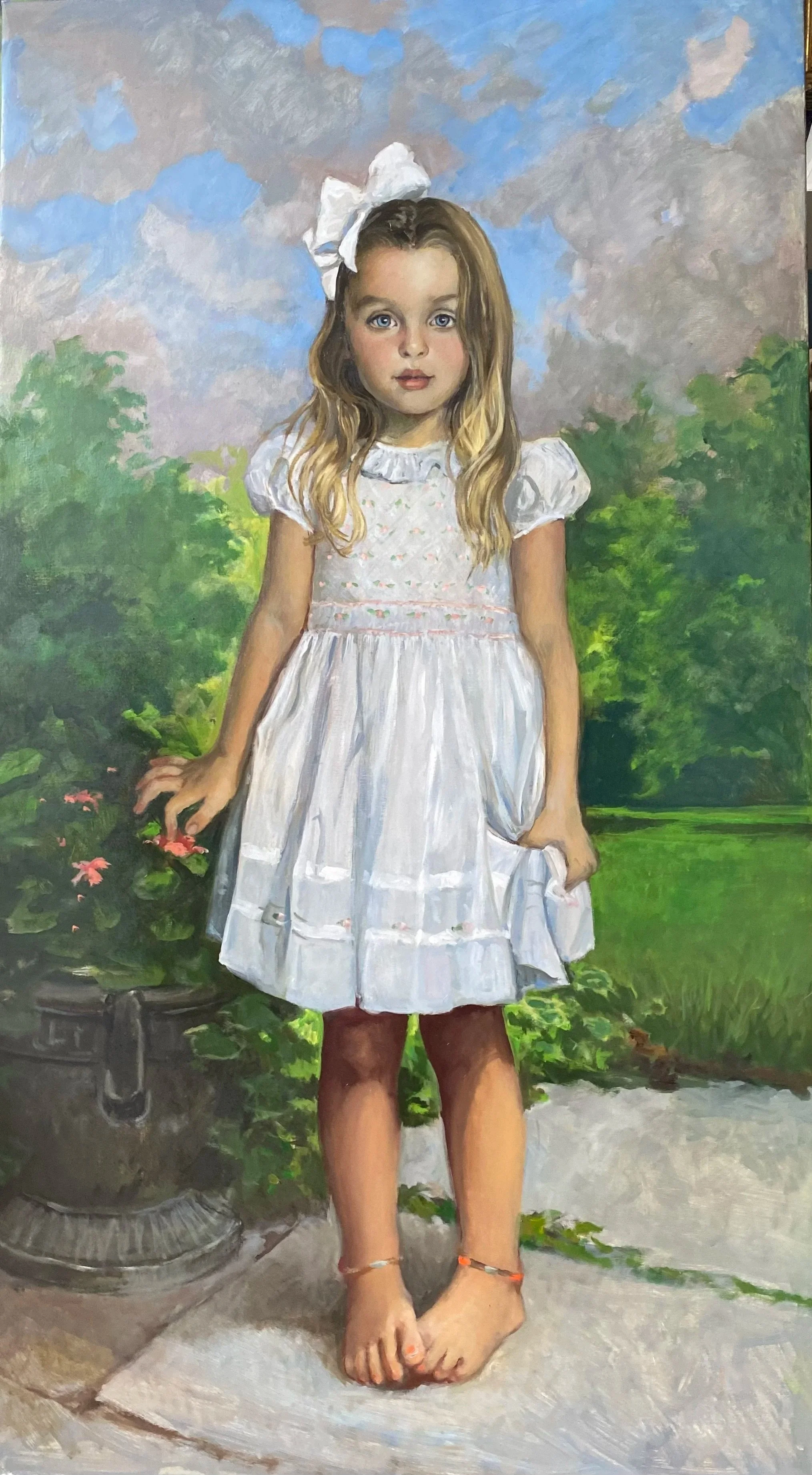Portrait of Child 30"x50" oil on linen