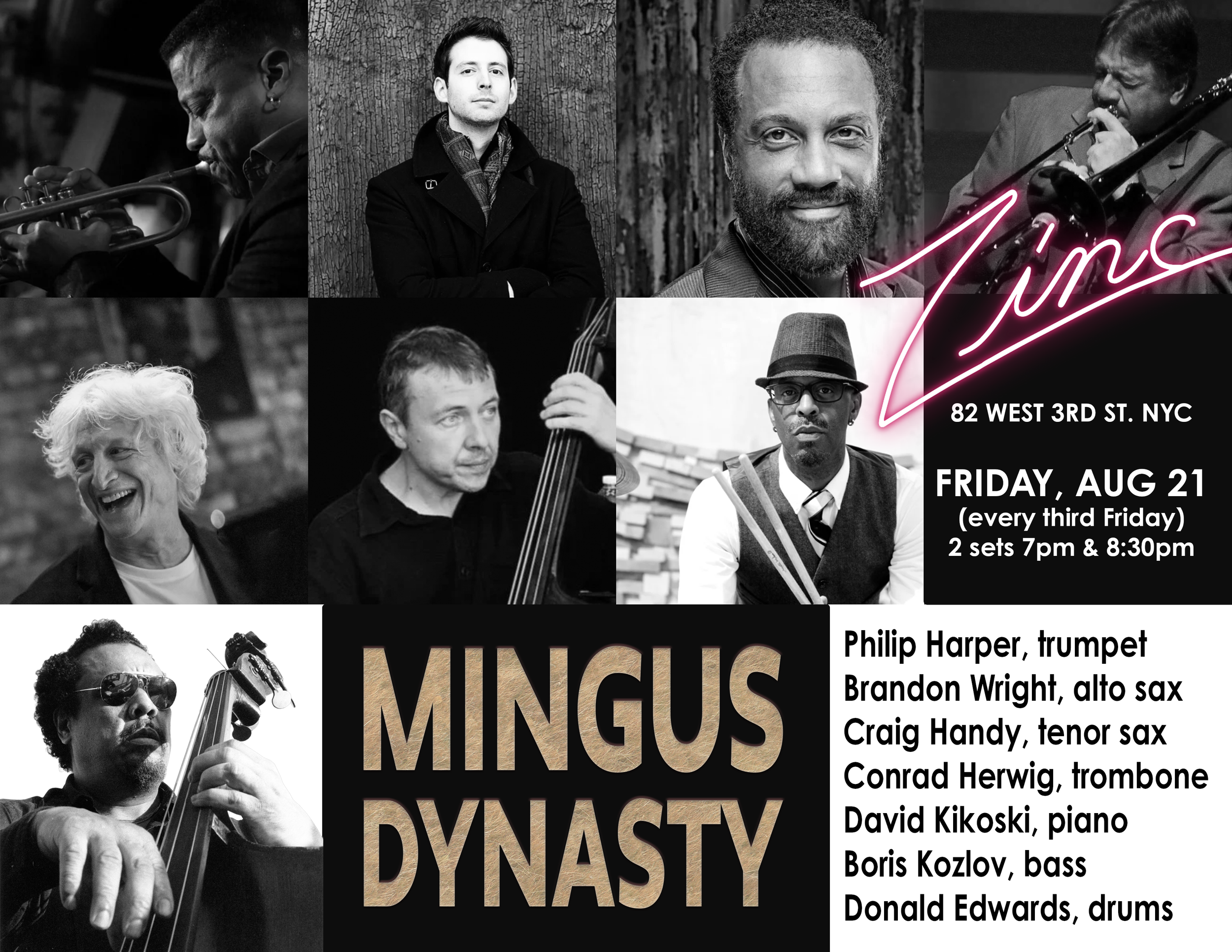 Mingus Dynasty at Zinc FRI, Aug 21, 2026