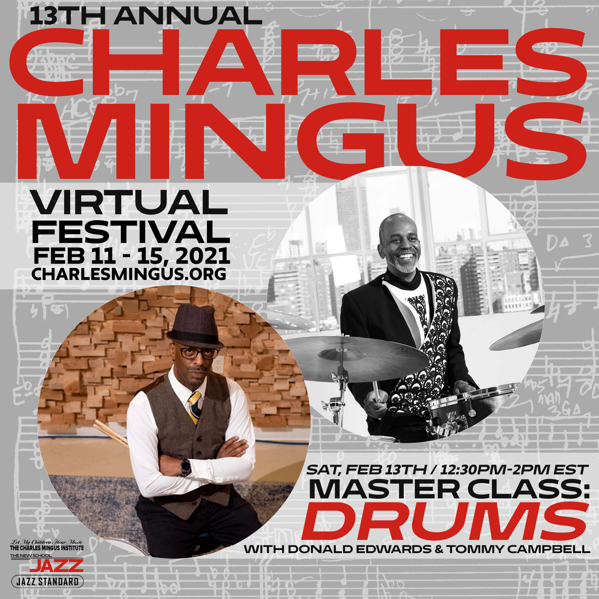 Mingus Fest 2021 / MASTER CLASS: Drums "The Connection between Charles & Dannie"